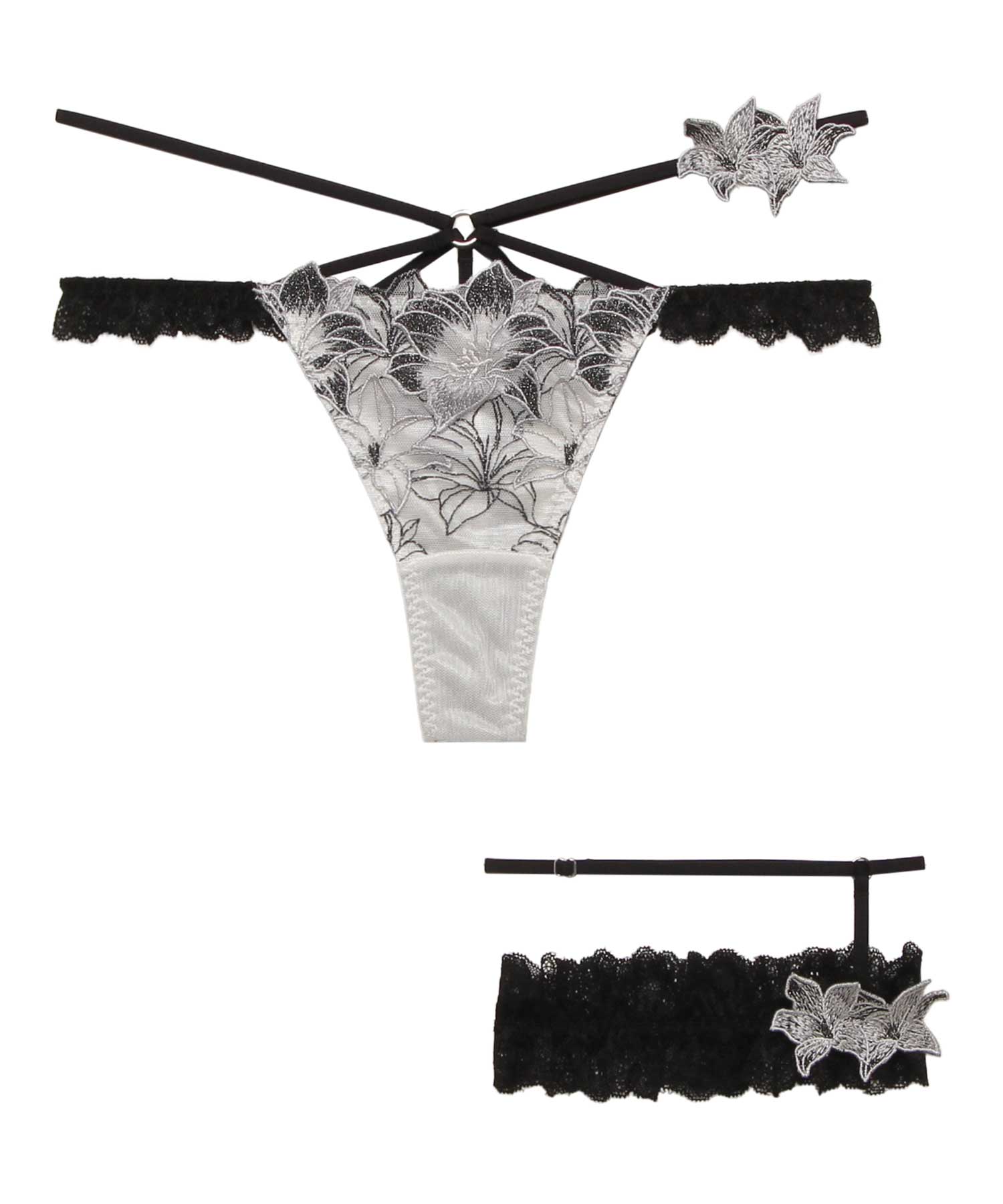 エリザベス Tバック(キャットガーター付)