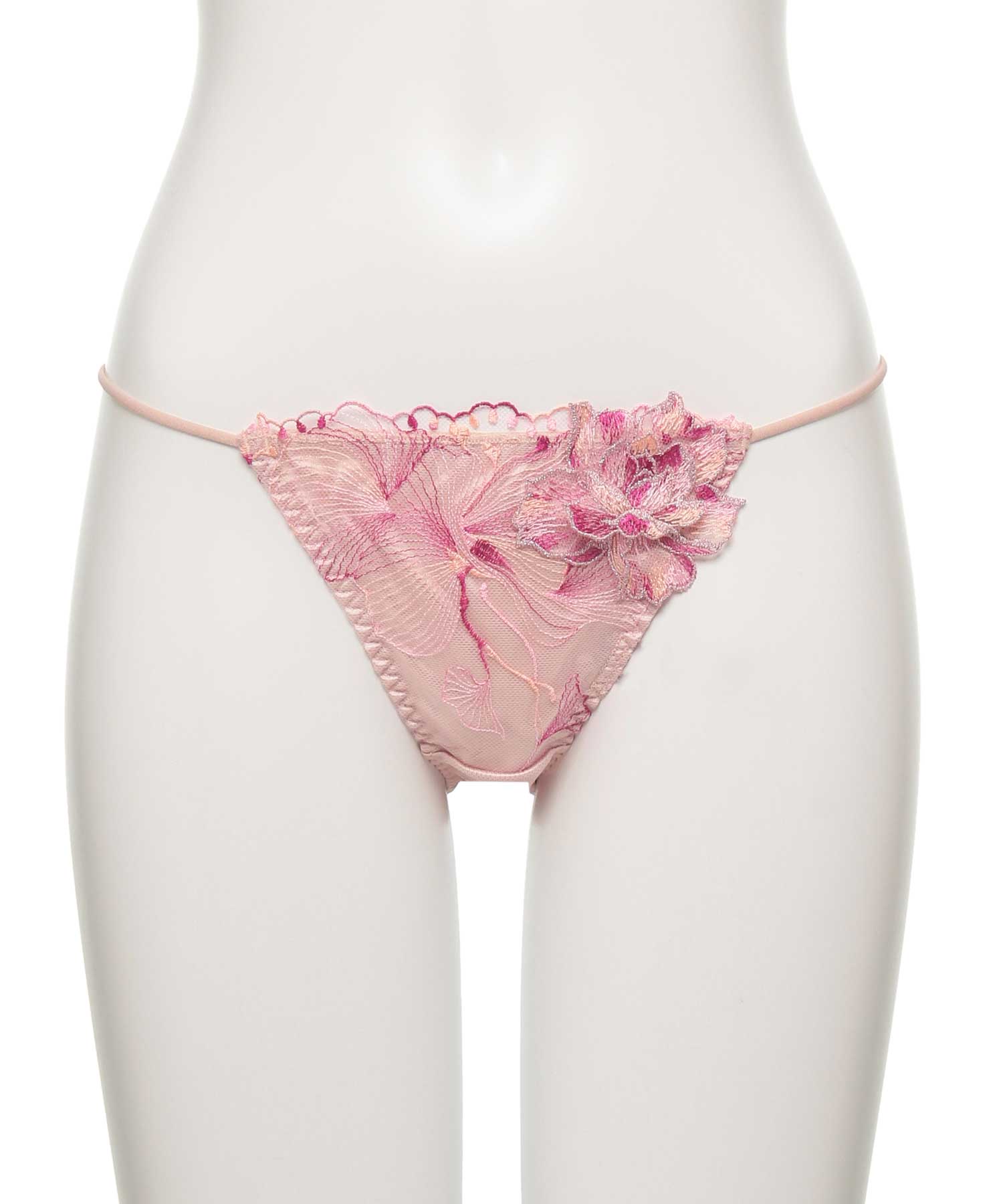 オーバーフラワー エンブロイダリーレース ショーツ