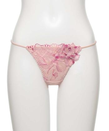 オーバーフラワー エンブロイダリーレース Tバック