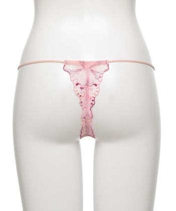 オーバーフラワー エンブロイダリーレース Tバック