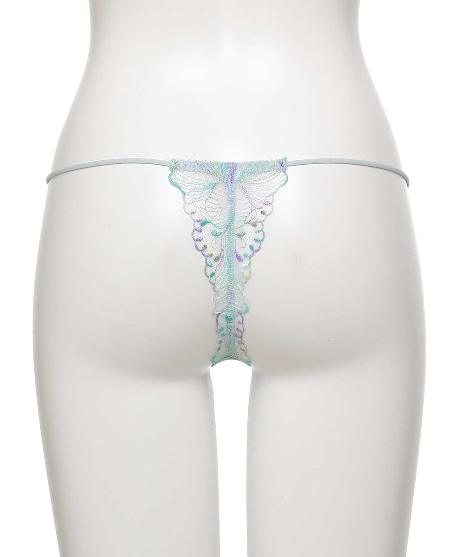 オーバーフラワー エンブロイダリーレース Tバック