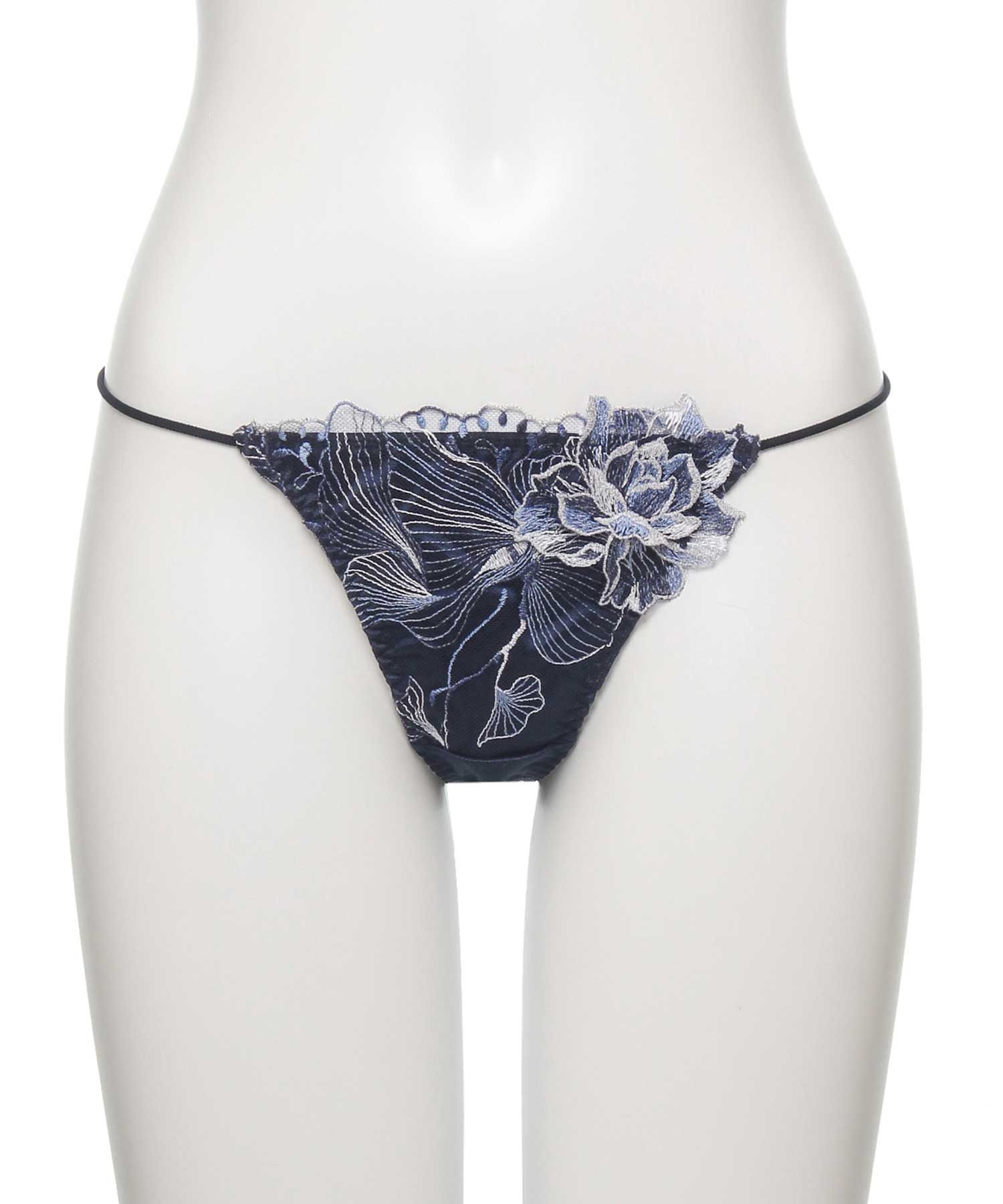 オーバーフラワー エンブロイダリーレース Tバック