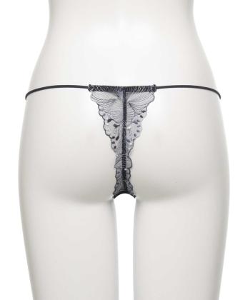 オーバーフラワー エンブロイダリーレース Tバック