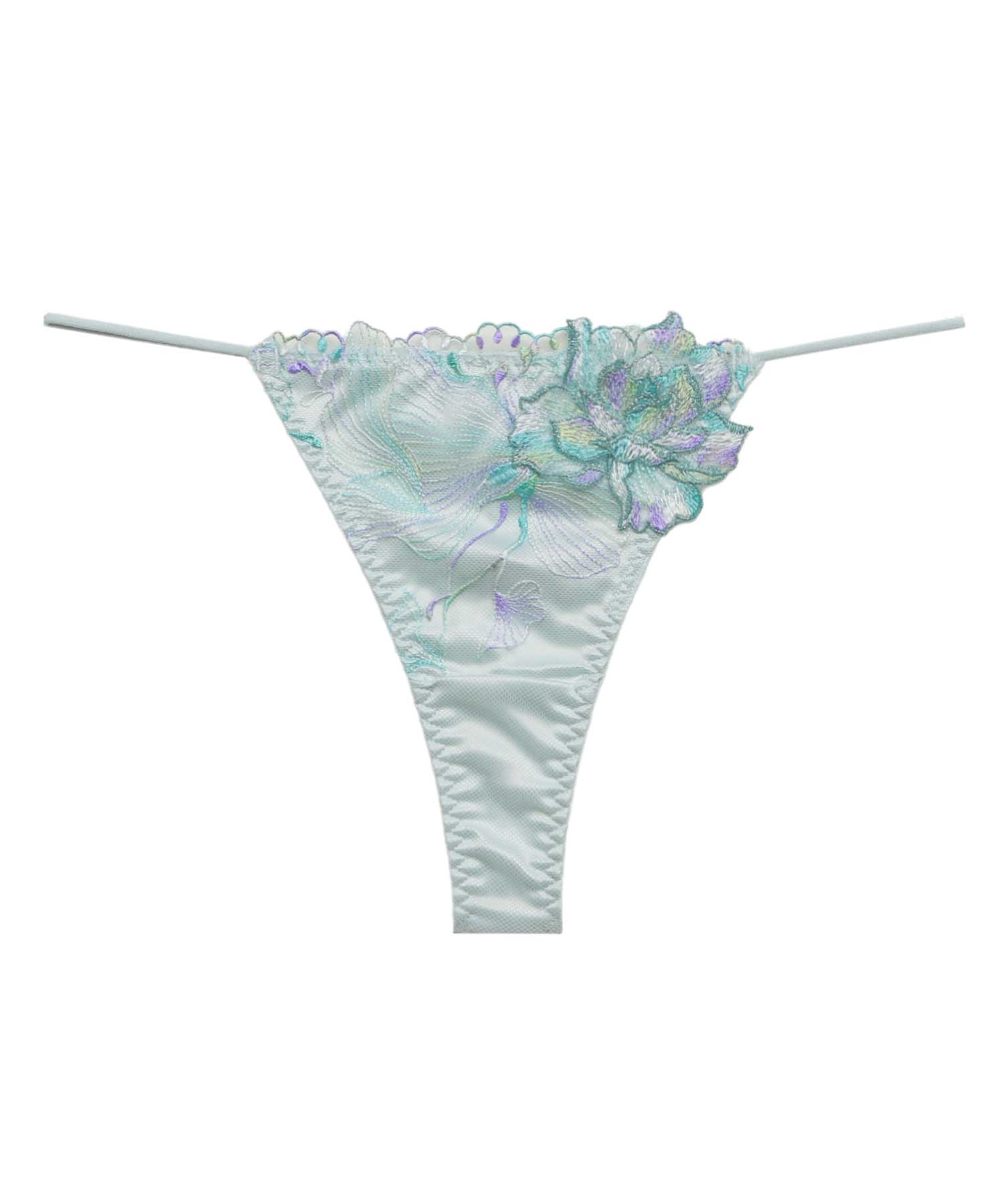 オーバーフラワー エンブロイダリーレース Tバック