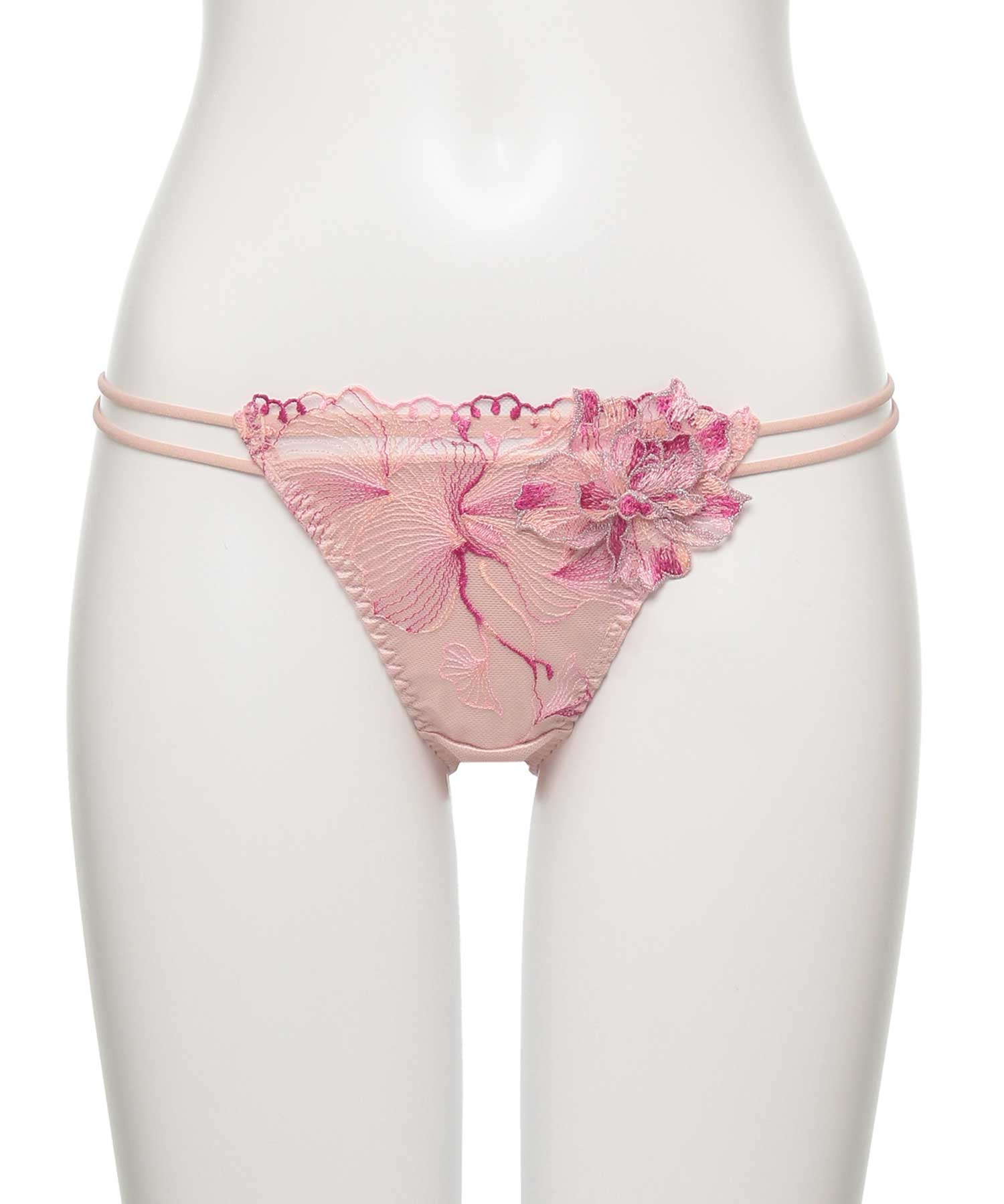 オーバーフラワー ストレッチレース ショーツ