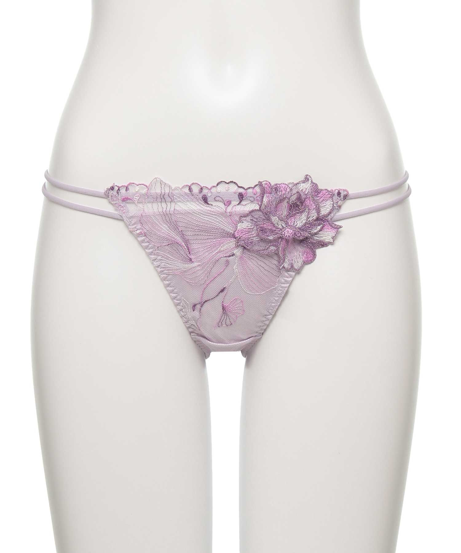 オーバーフラワー ストレッチレース ショーツ