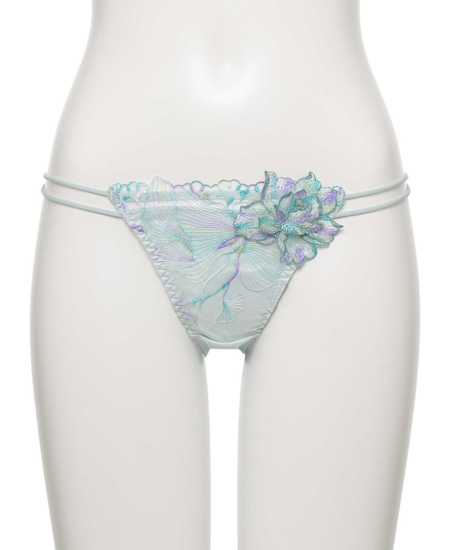 オーバーフラワー ストレッチレース ショーツ