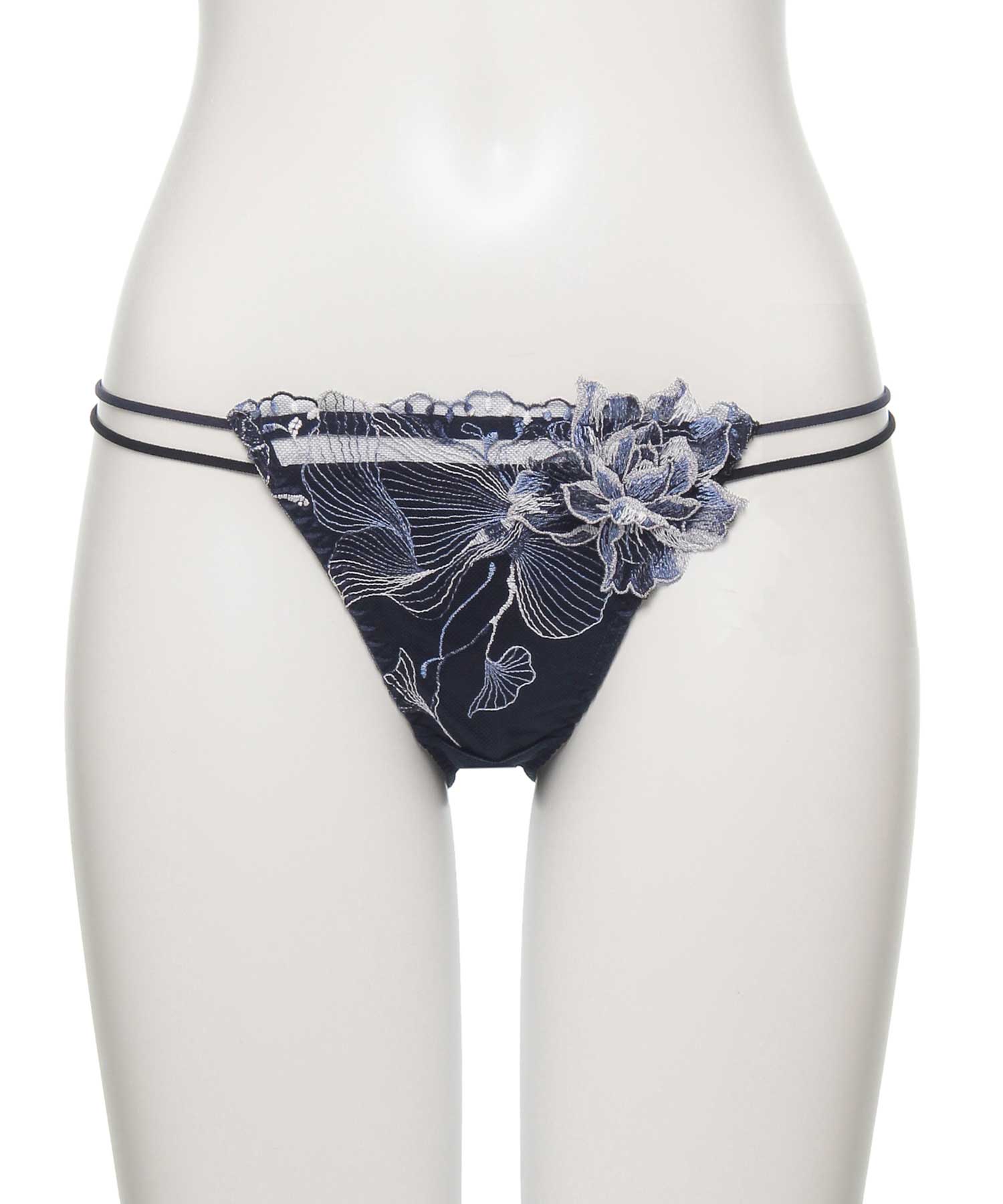 オーバーフラワー ストレッチレース ショーツ