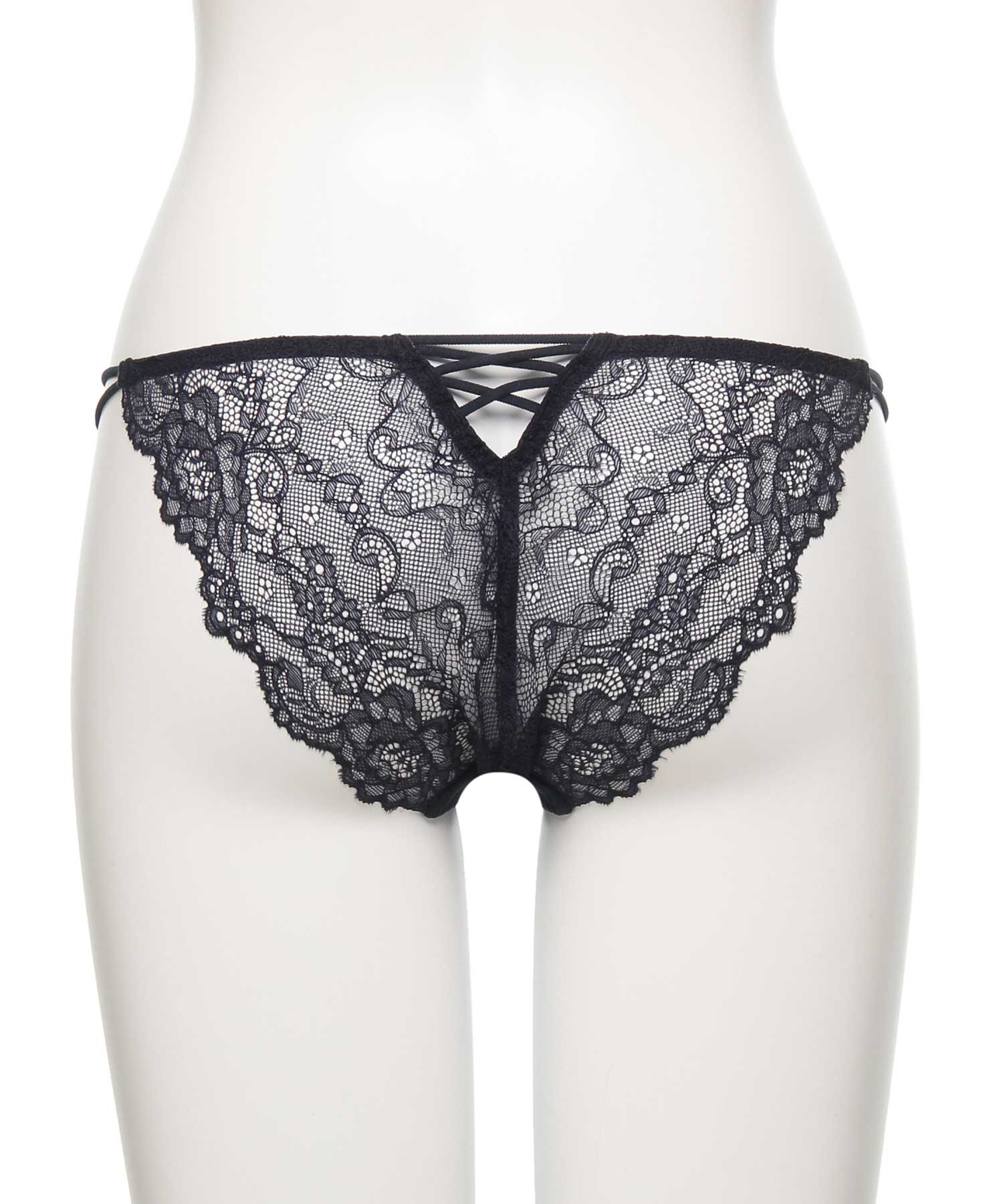 オーバーフラワー ストレッチレース ショーツ
