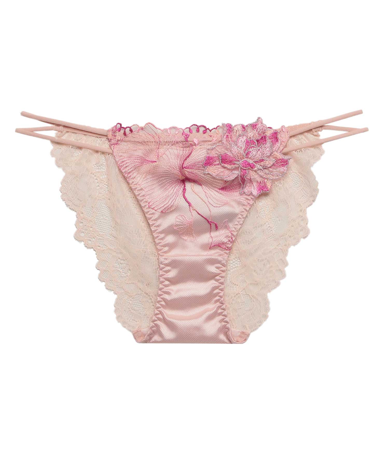 オーバーフラワー ストレッチレース ショーツ