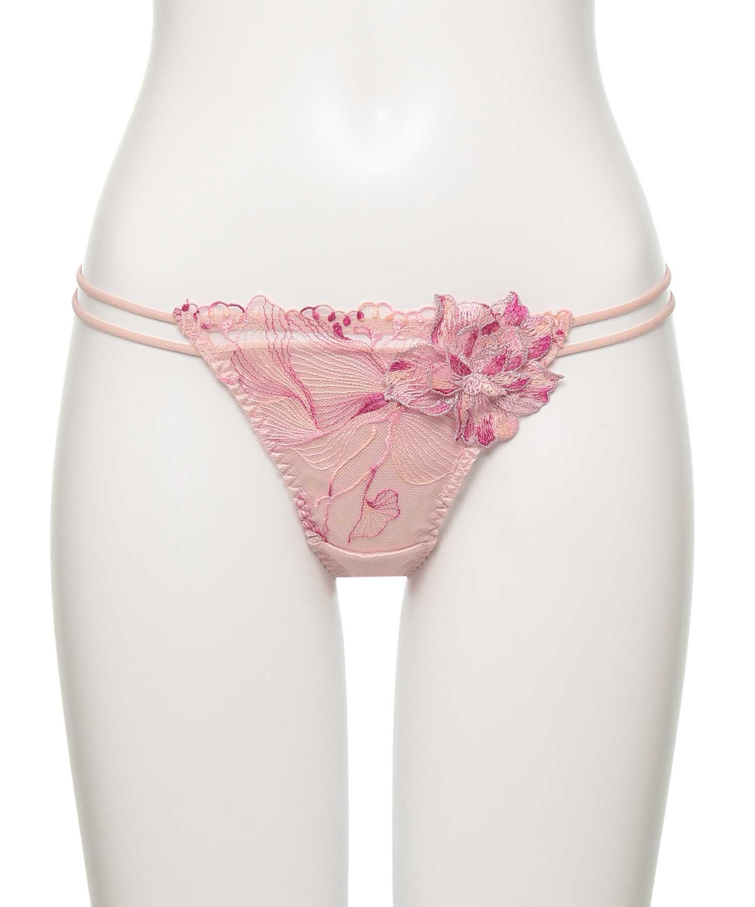 オーバーフラワー ストレッチレース Tバック