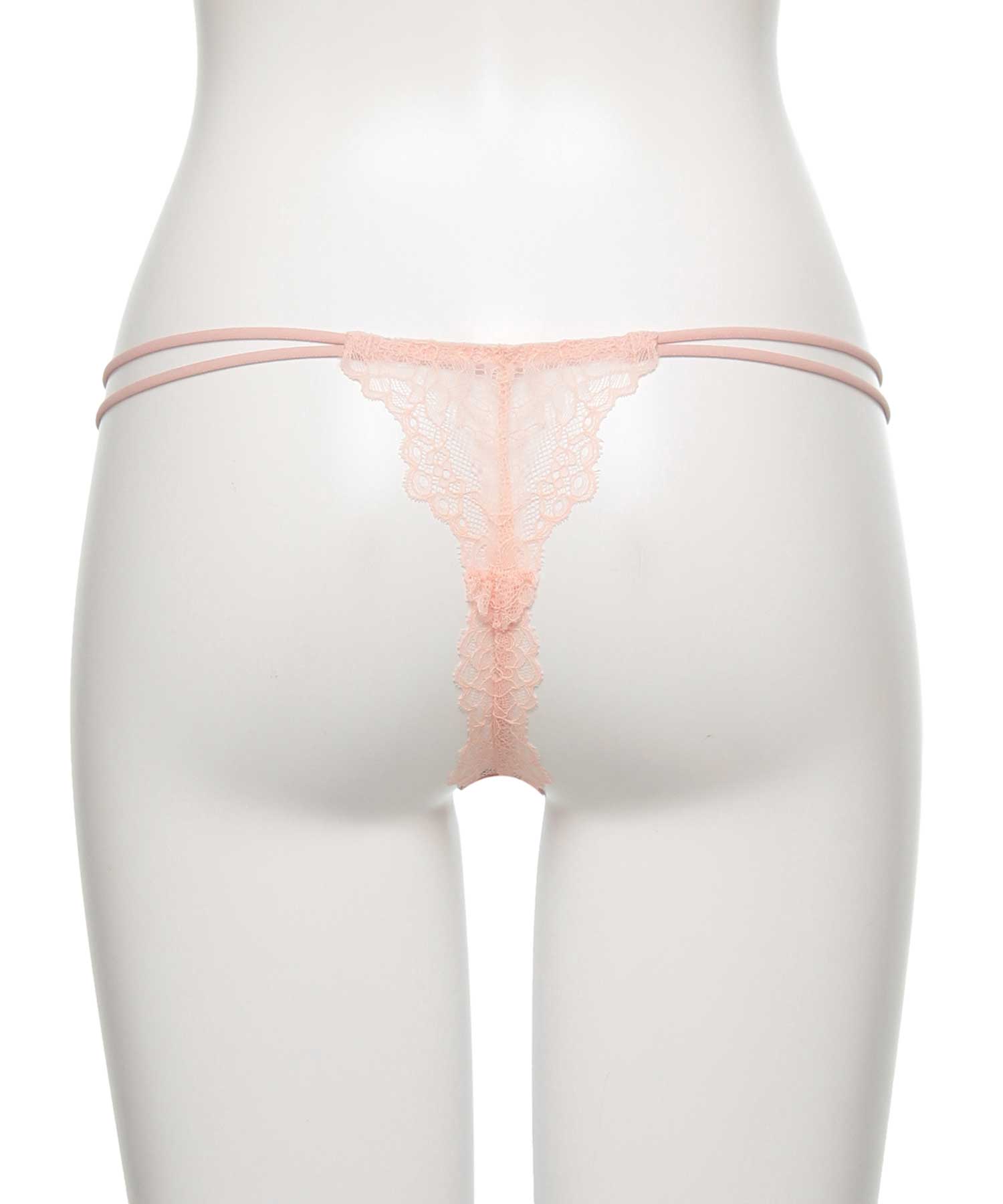 オーバーフラワー ストレッチレース Tバック