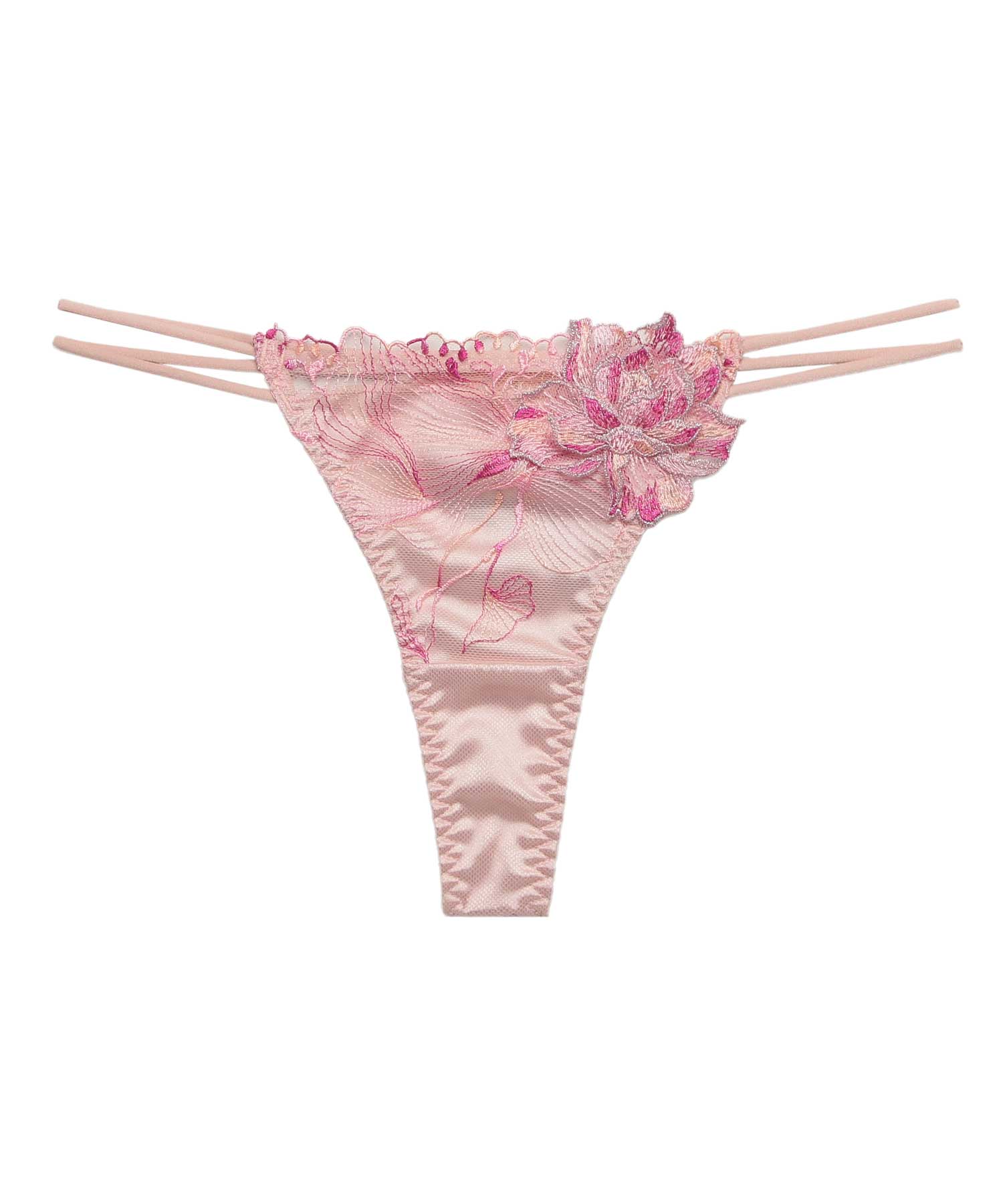 オーバーフラワー ストレッチレース Tバック