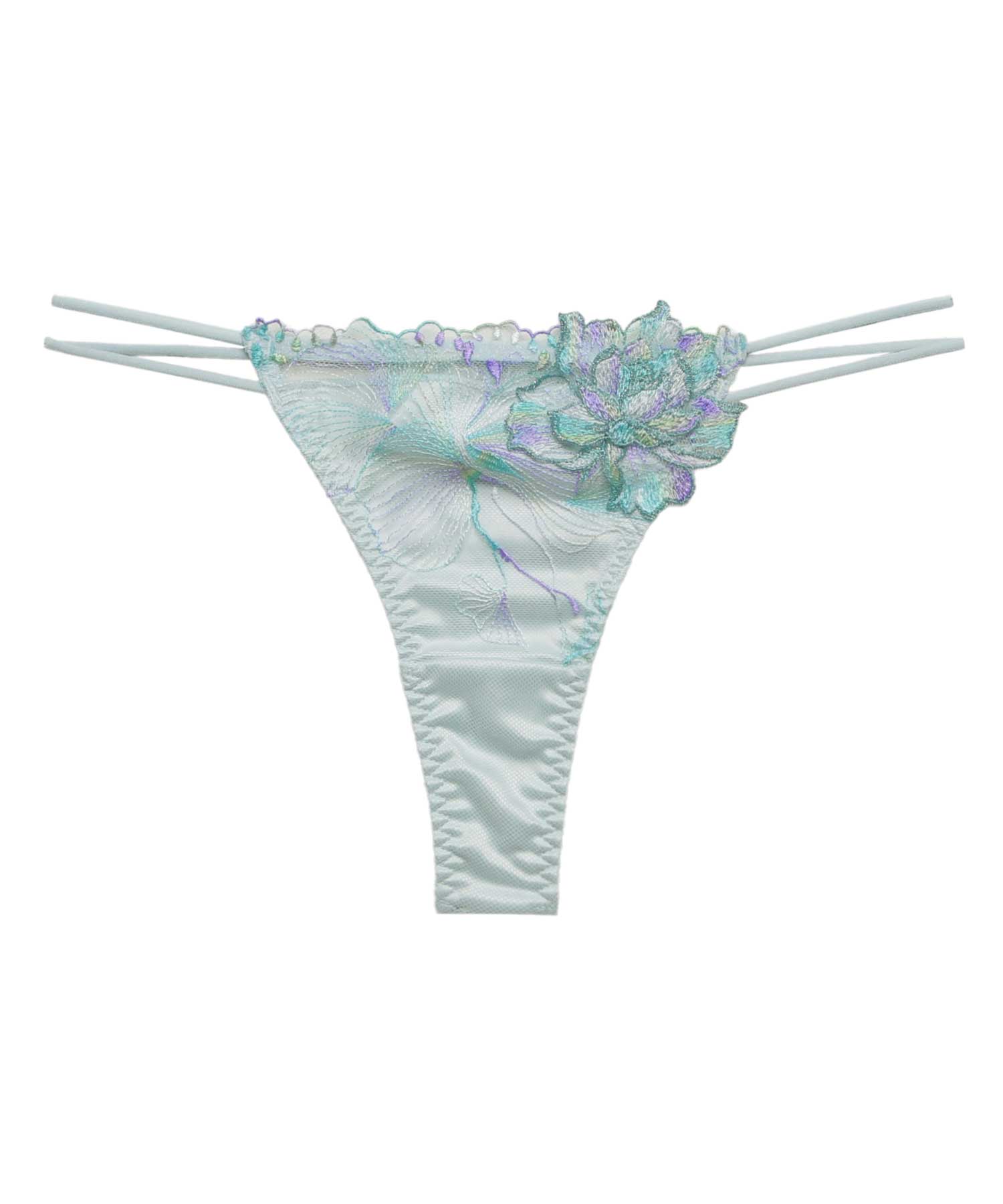 オーバーフラワー ストレッチレース Tバック