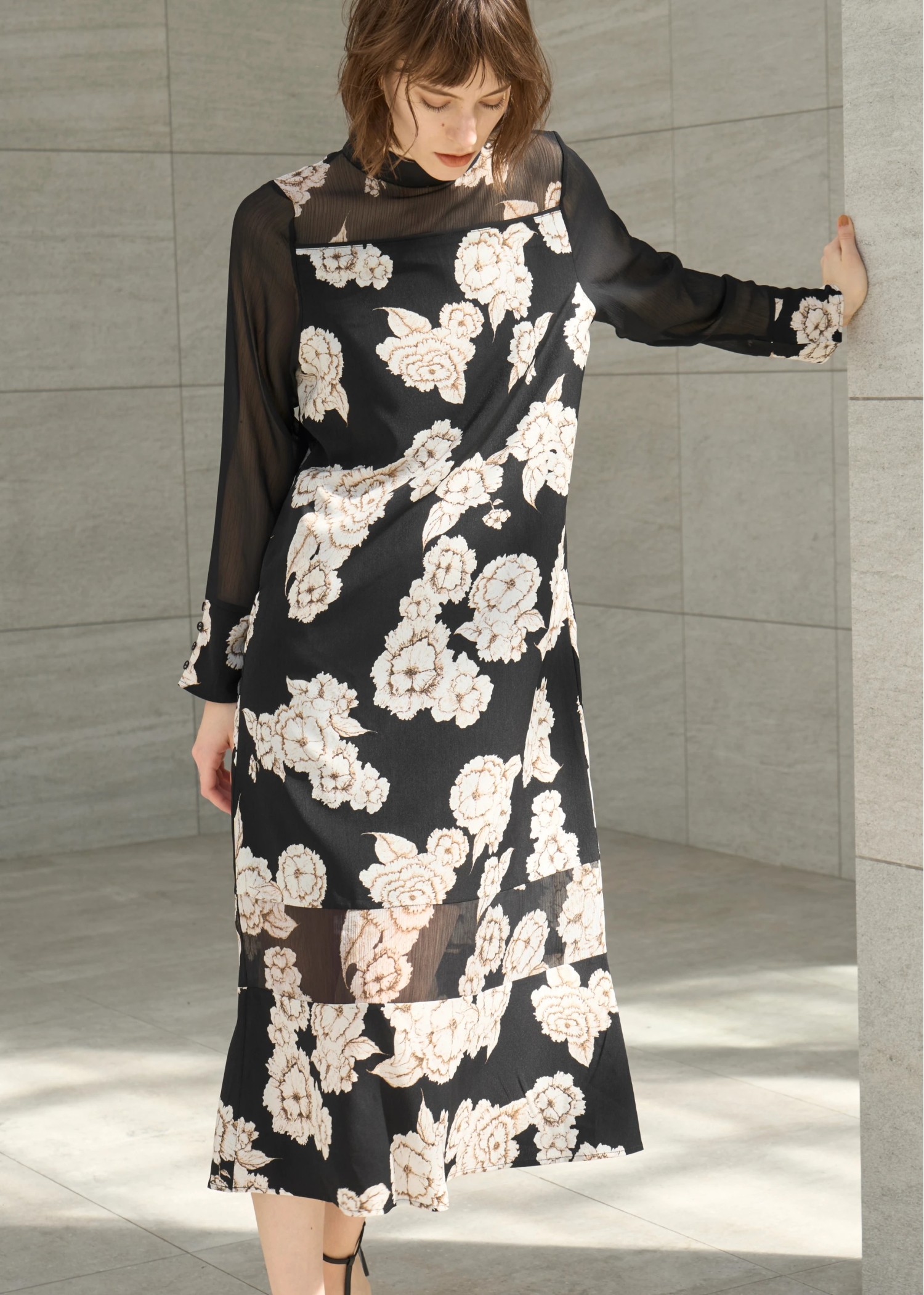 sheer big flower switching OP