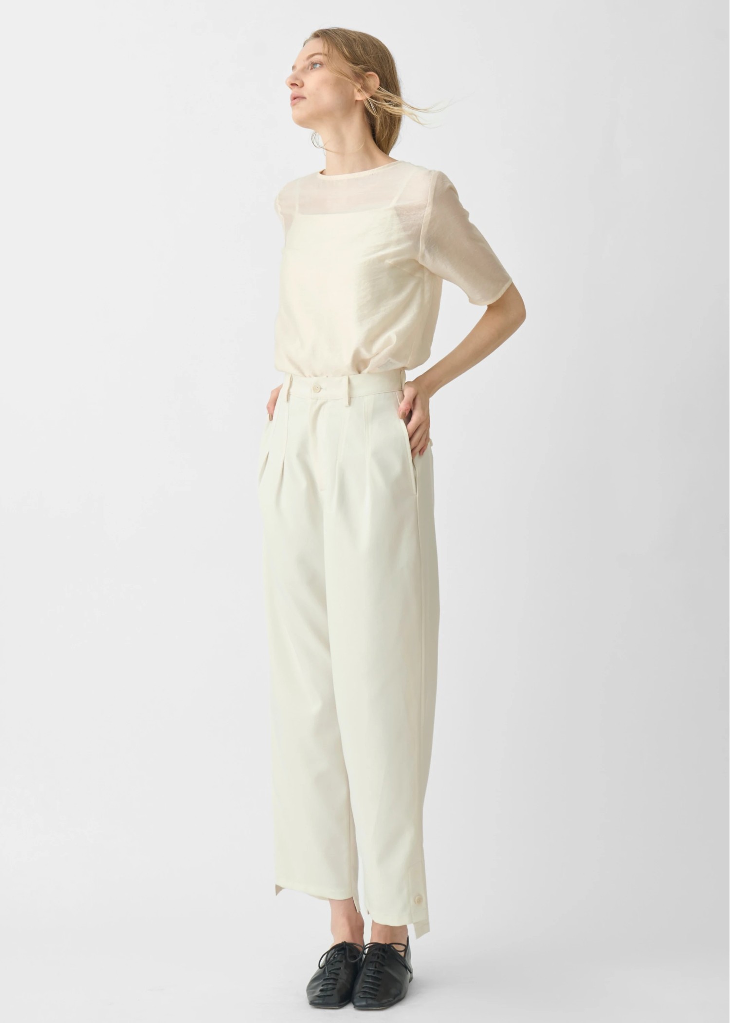 button step hem cool touch tuck PT