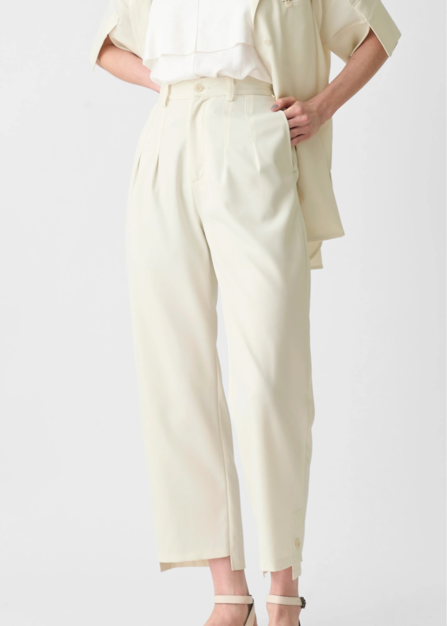 button step hem cool touch tuck PT