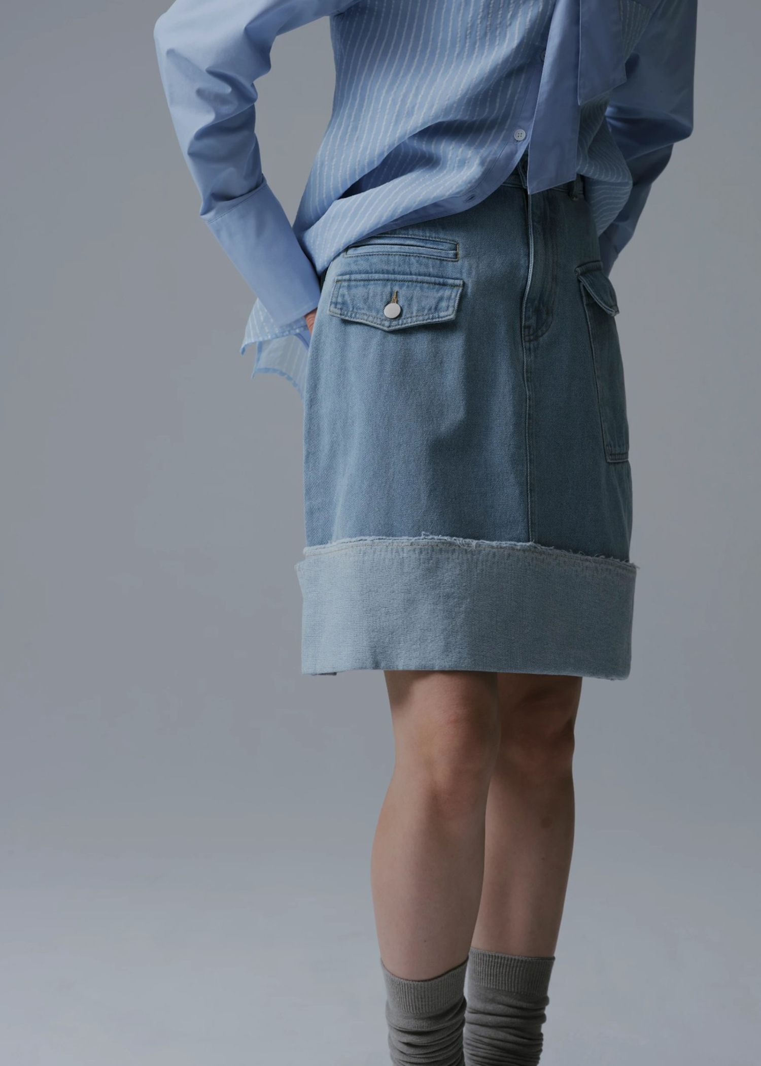 roll up hem various pocket mini SK