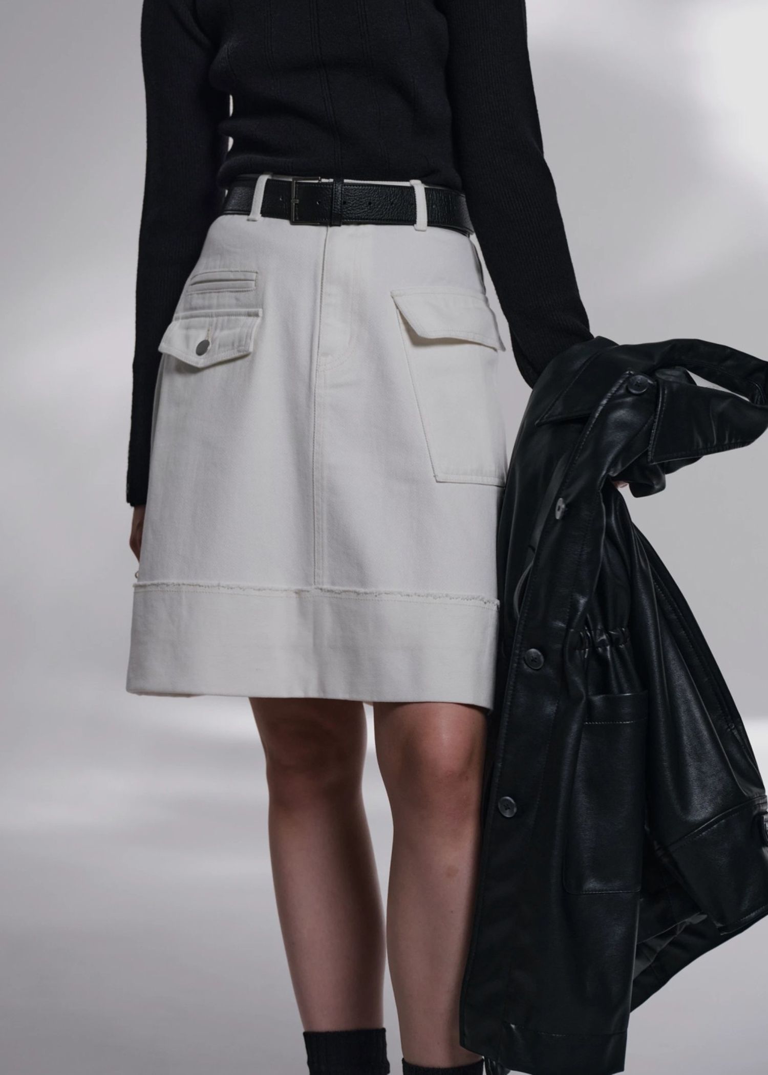 roll up hem various pocket mini SK