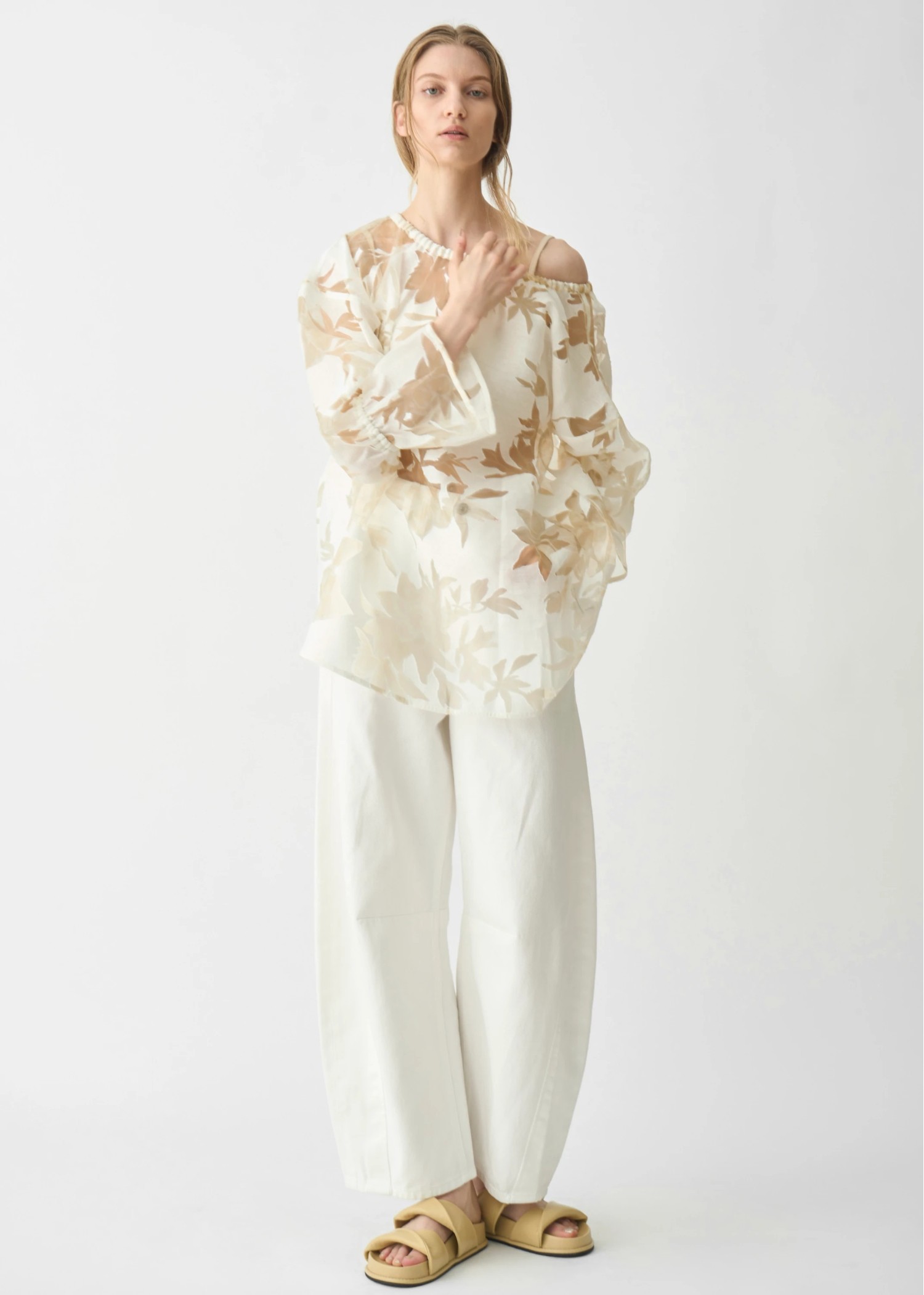 organdy flower candy sleeve TOPS