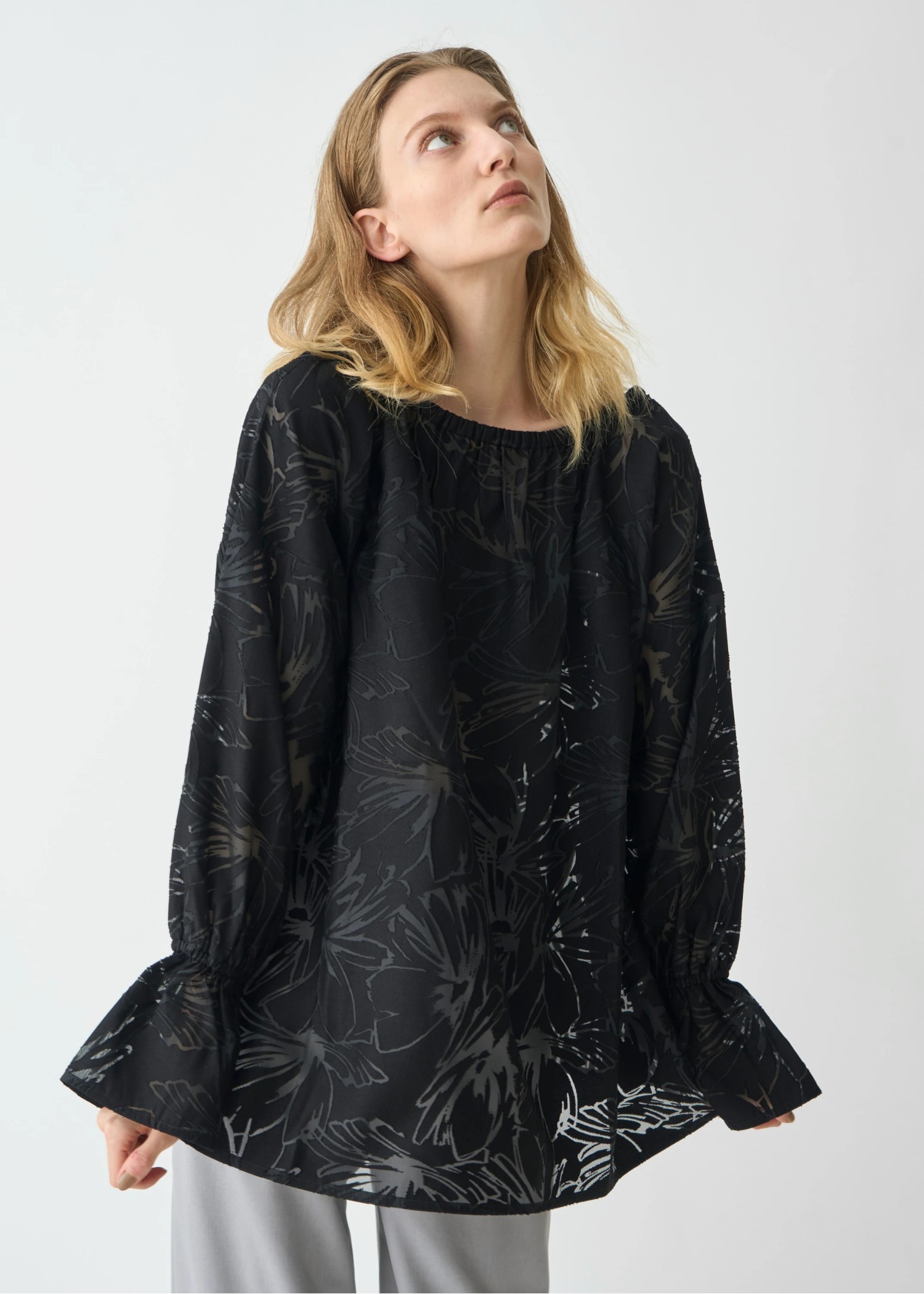 organdy flower candy sleeve TOPS