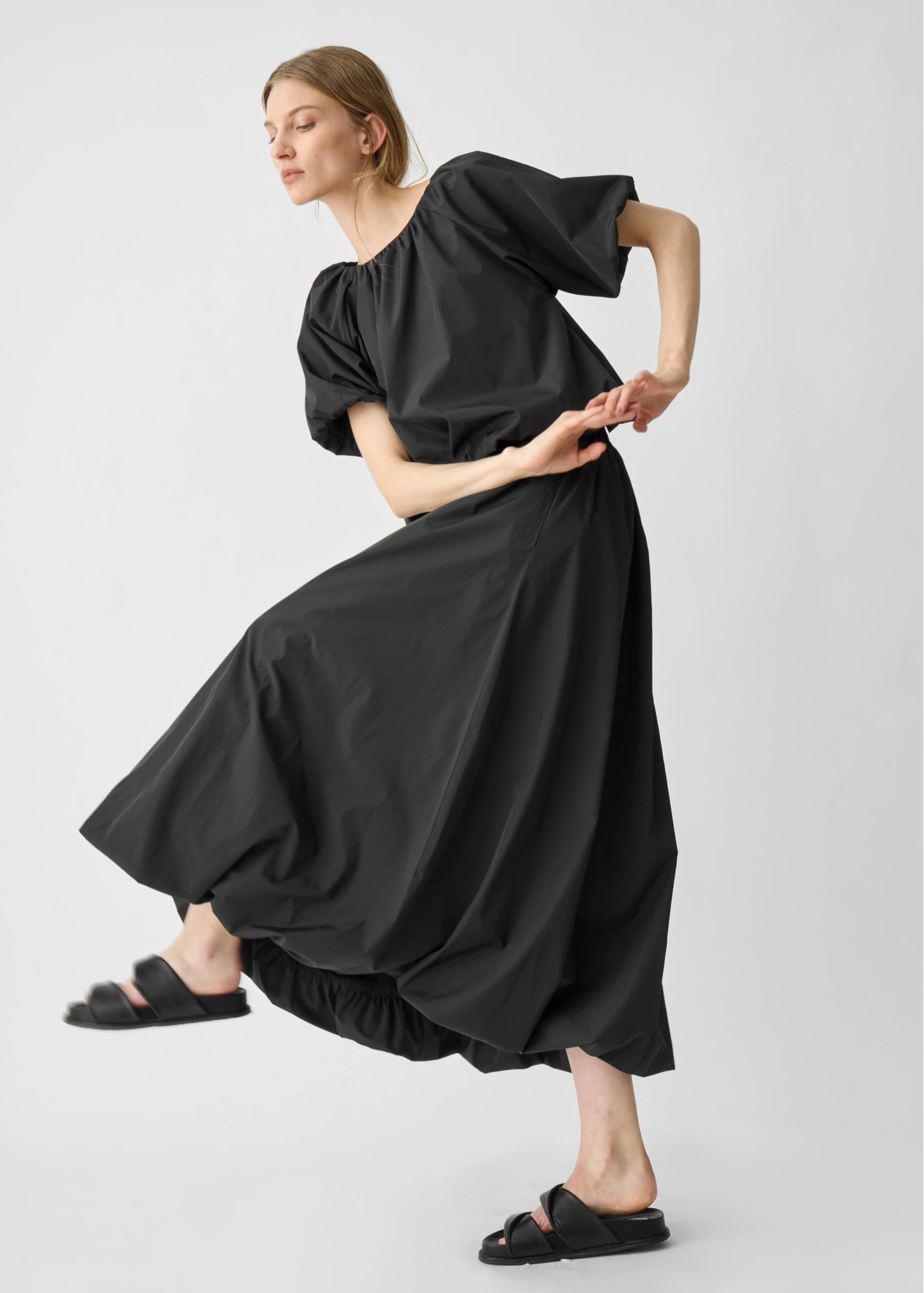 flightily balloon half sleeve tops