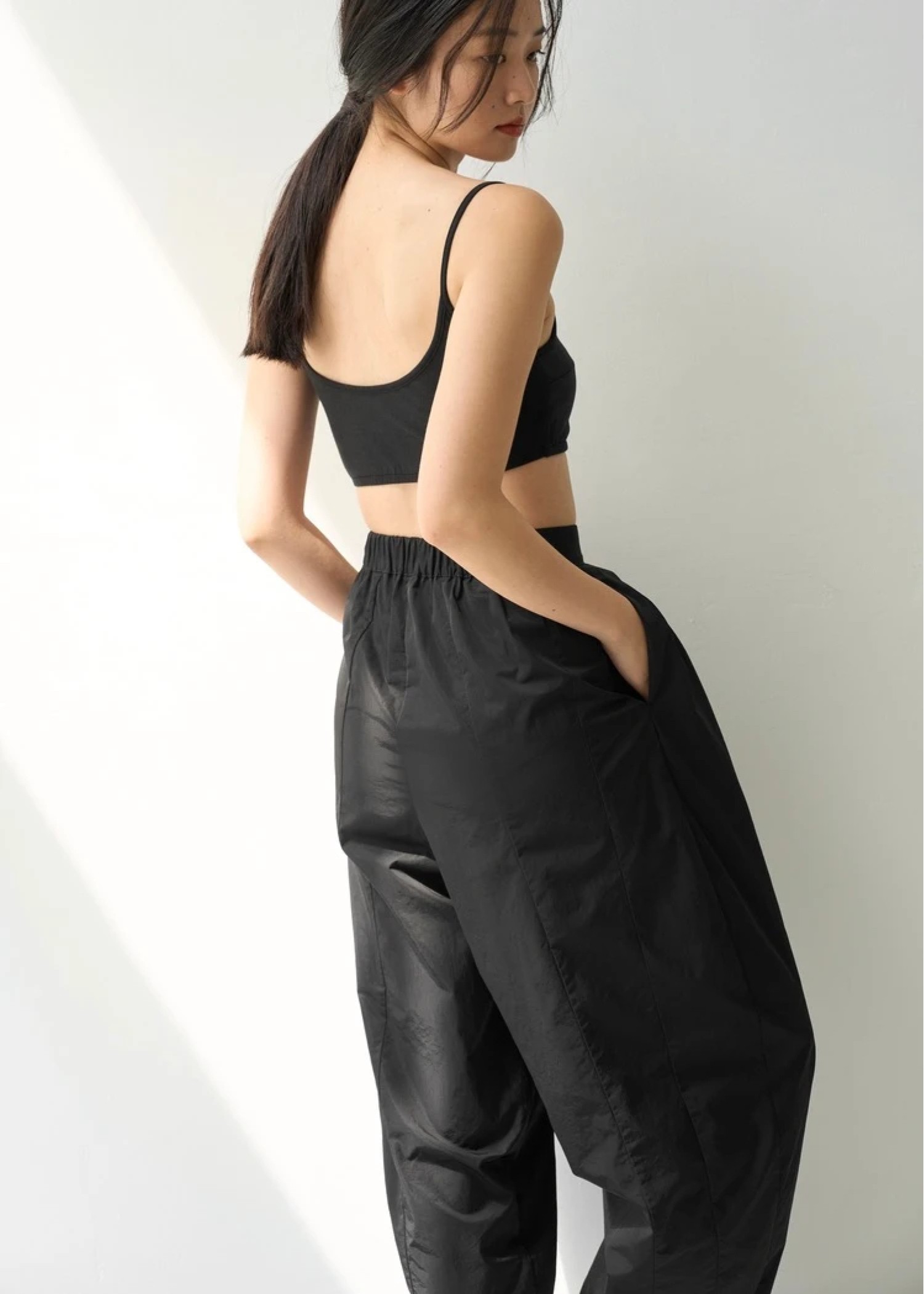 cup in cut and sew bra top