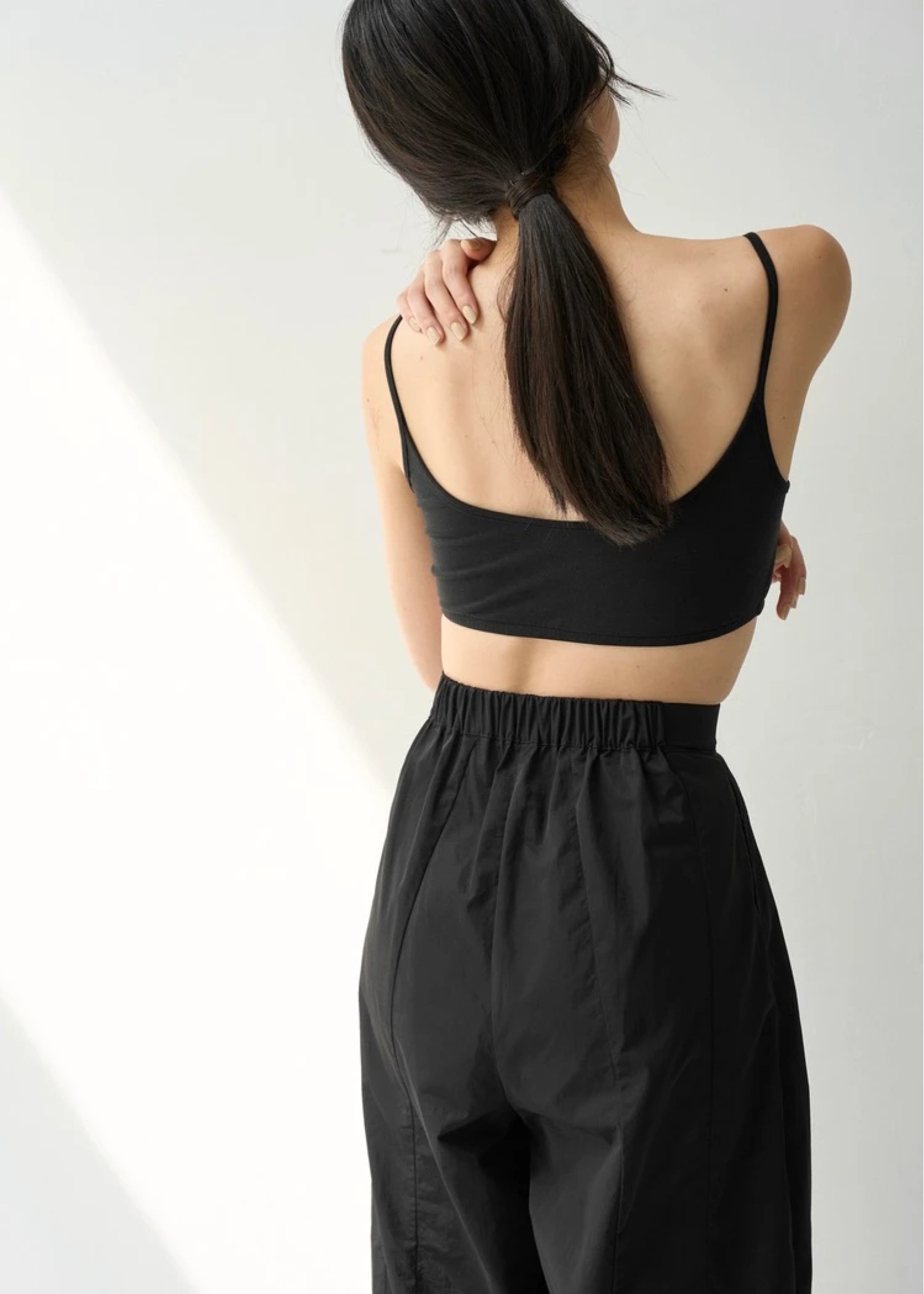 cup in cut and sew bra top