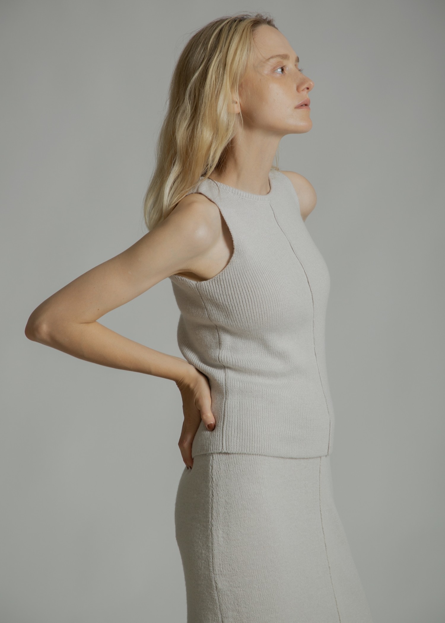 cachecoeur knit × american sleeve knit tank