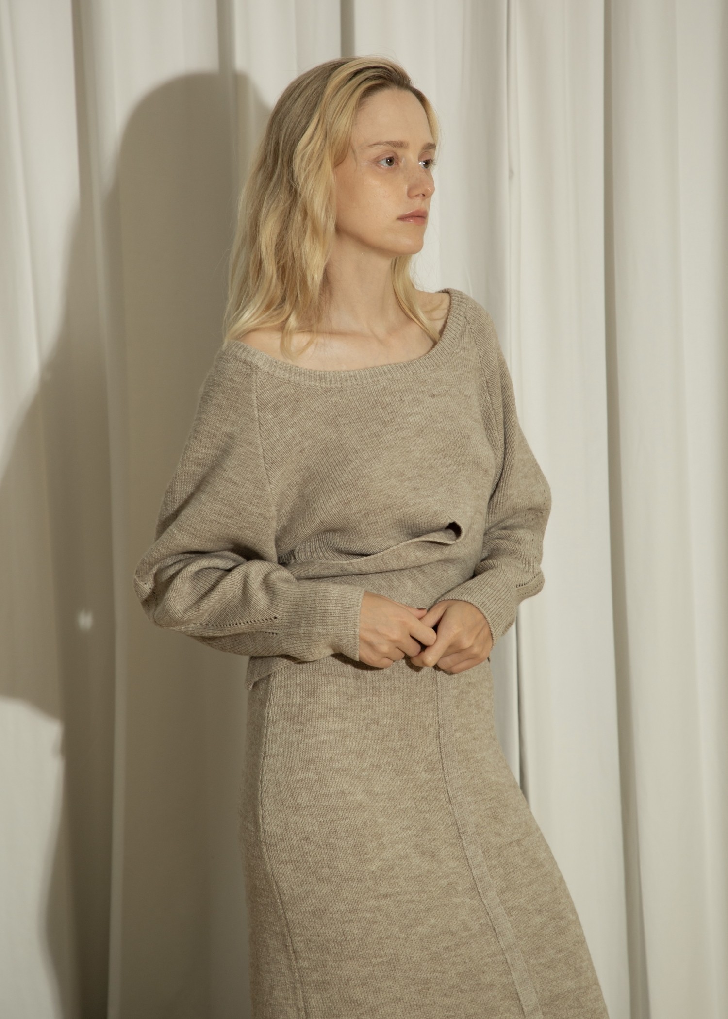 cachecoeur knit × american sleeve knit tank