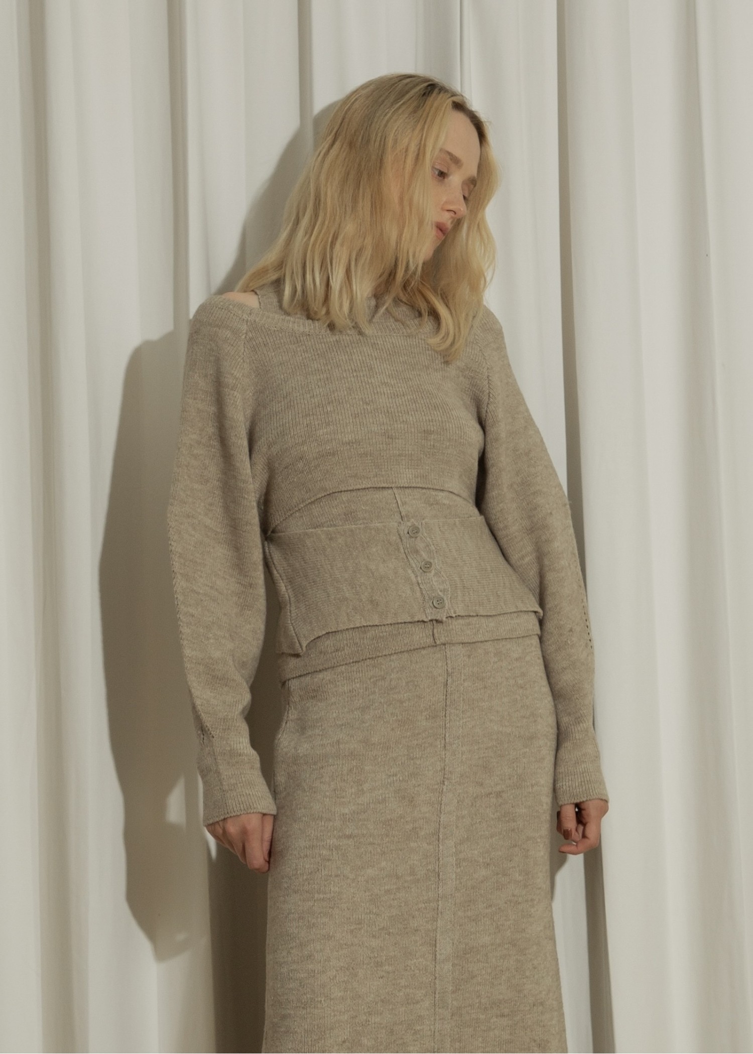 cachecoeur knit × american sleeve knit tank