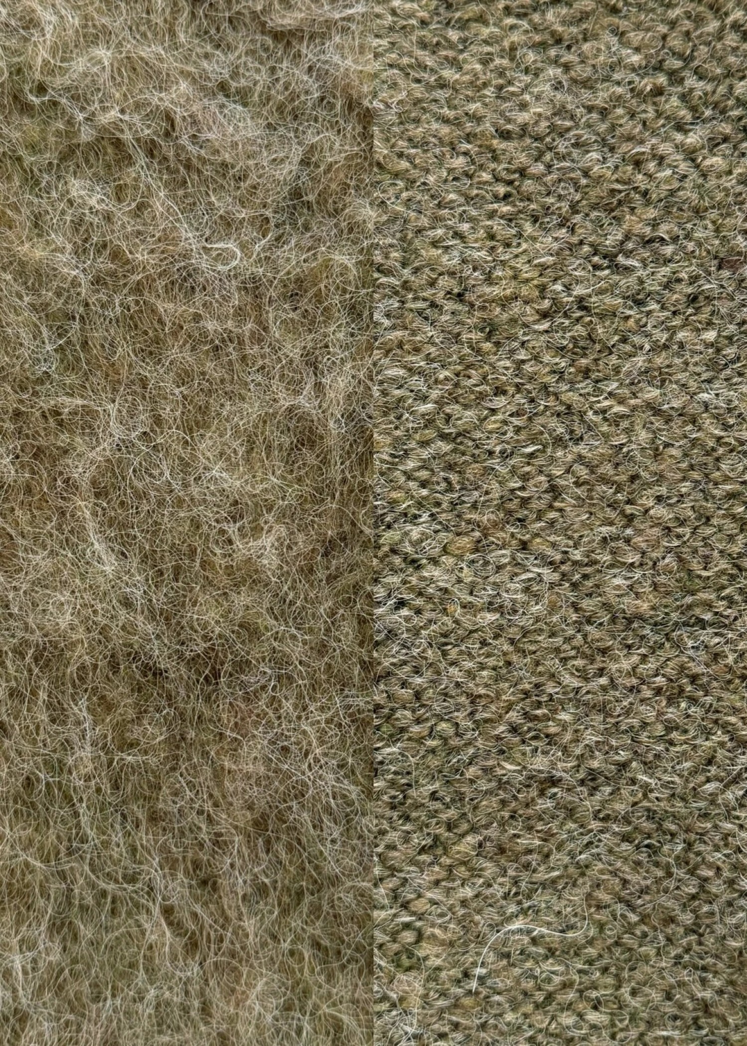 brushed shaggy over size knit vest