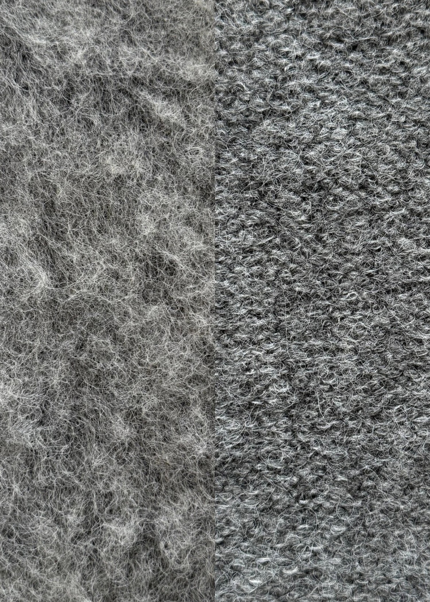 brushed shaggy over size knit vest