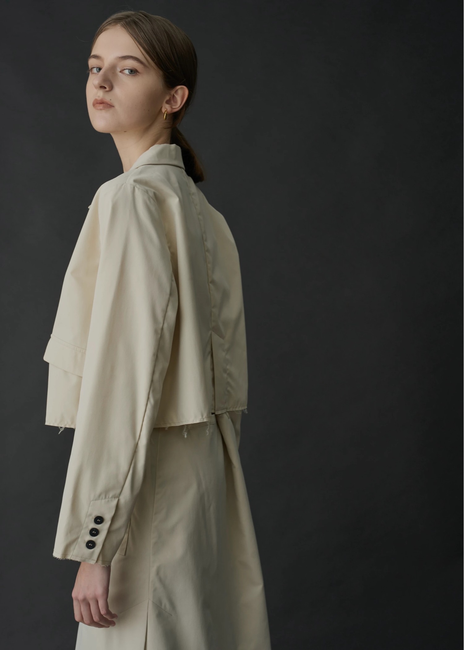 skipper collar bi color button SH/JK