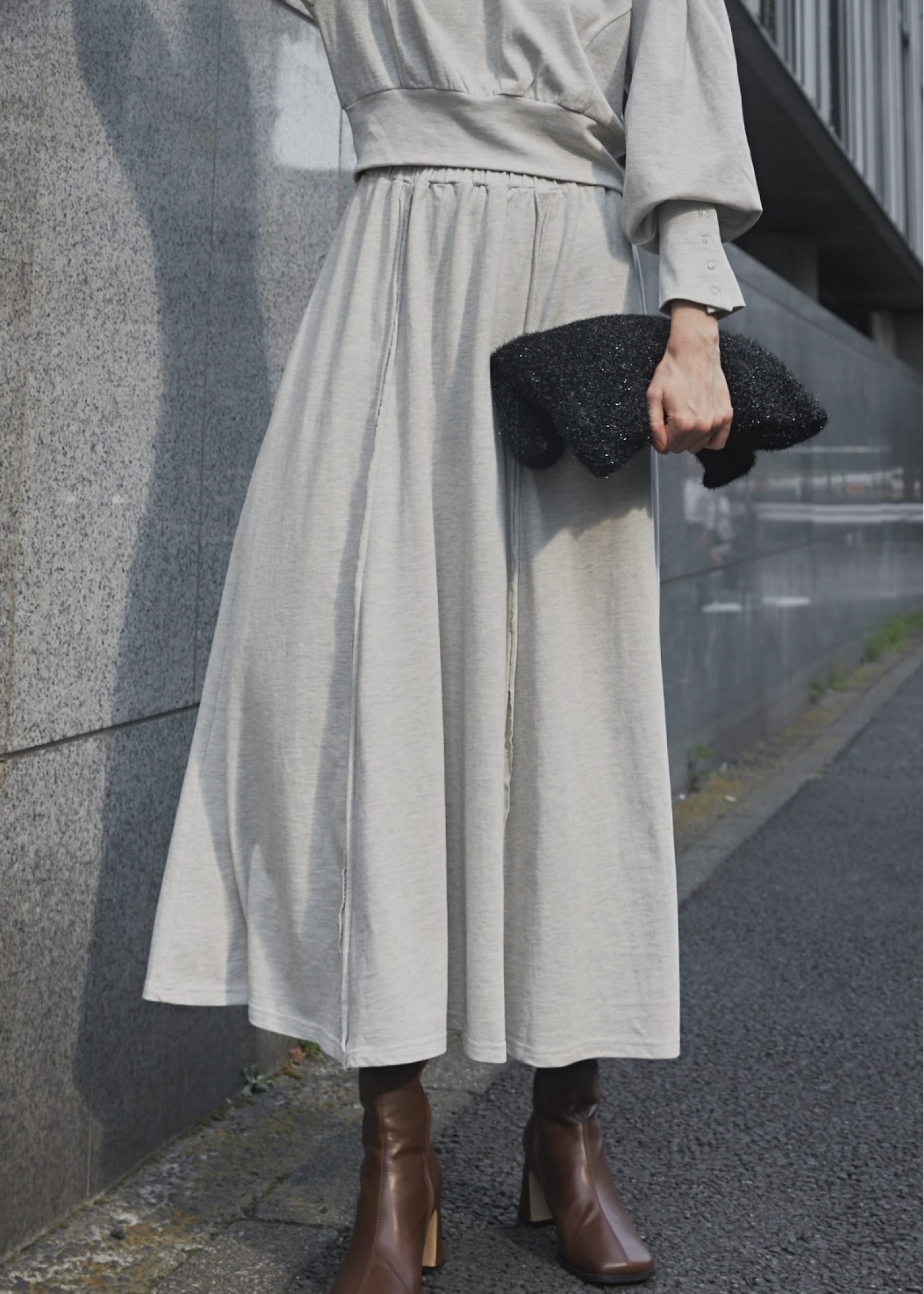 panel seam flare cut and sew SK