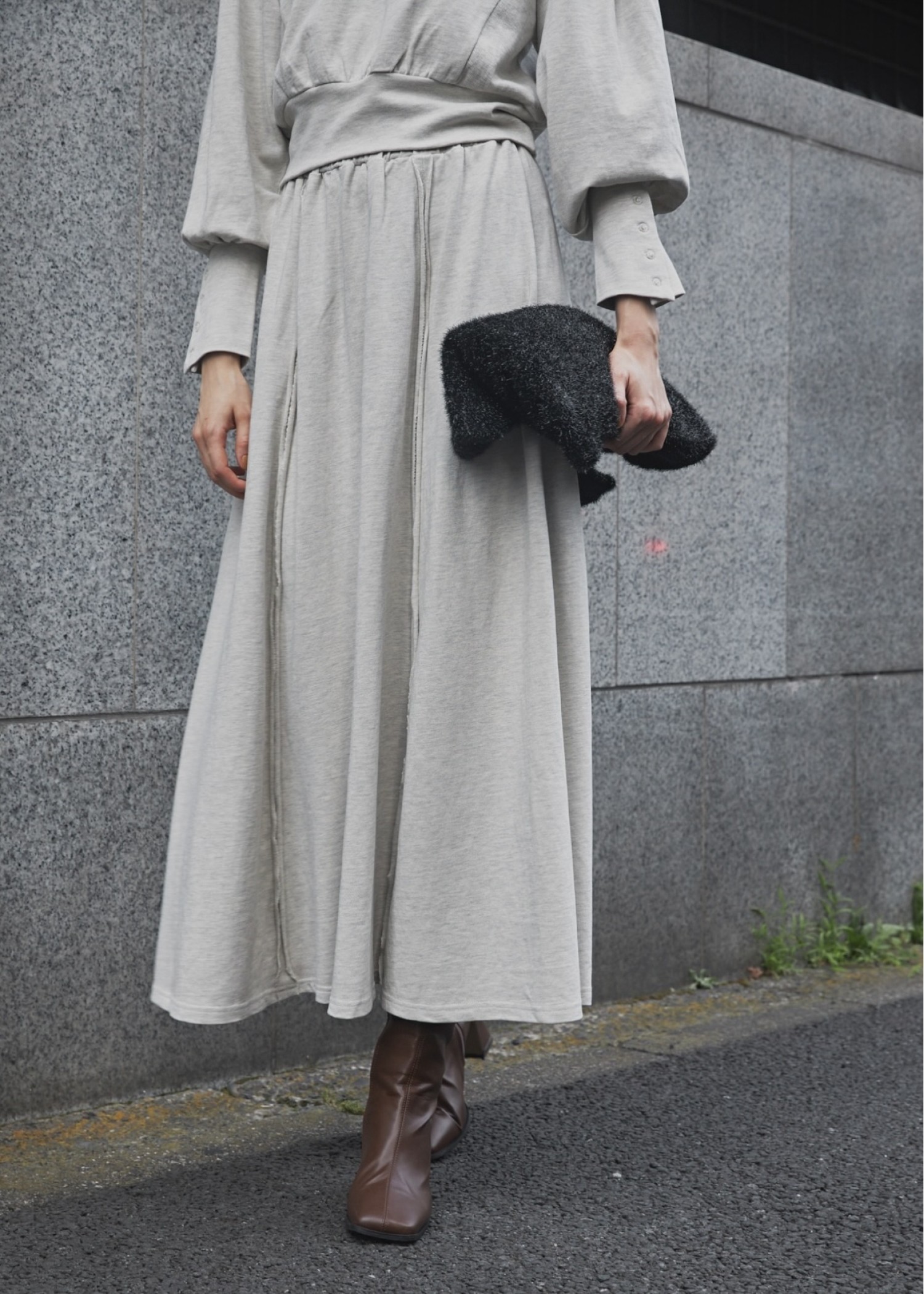 panel seam flare cut and sew SK