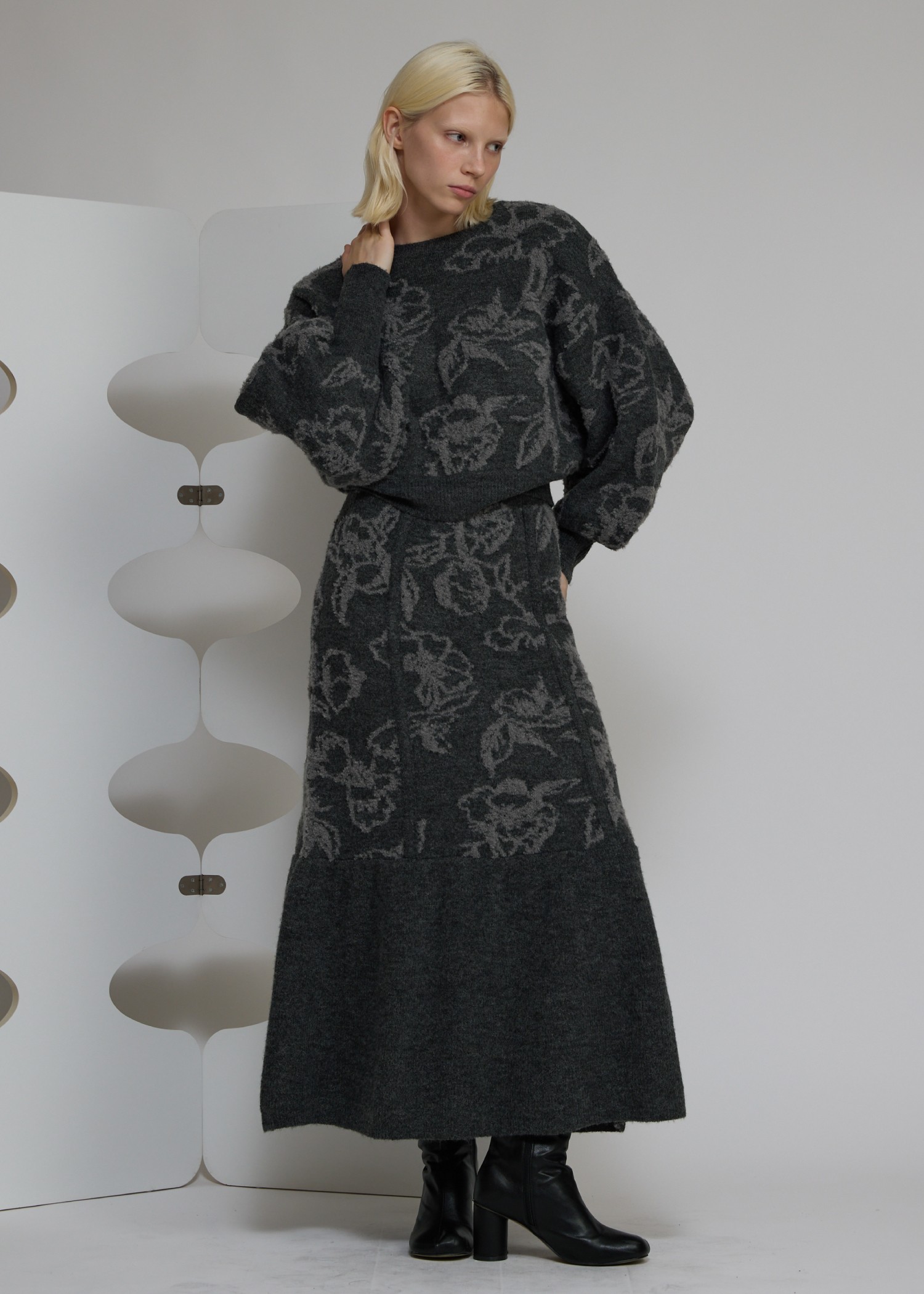 boucle flower jacquard mermaid SK