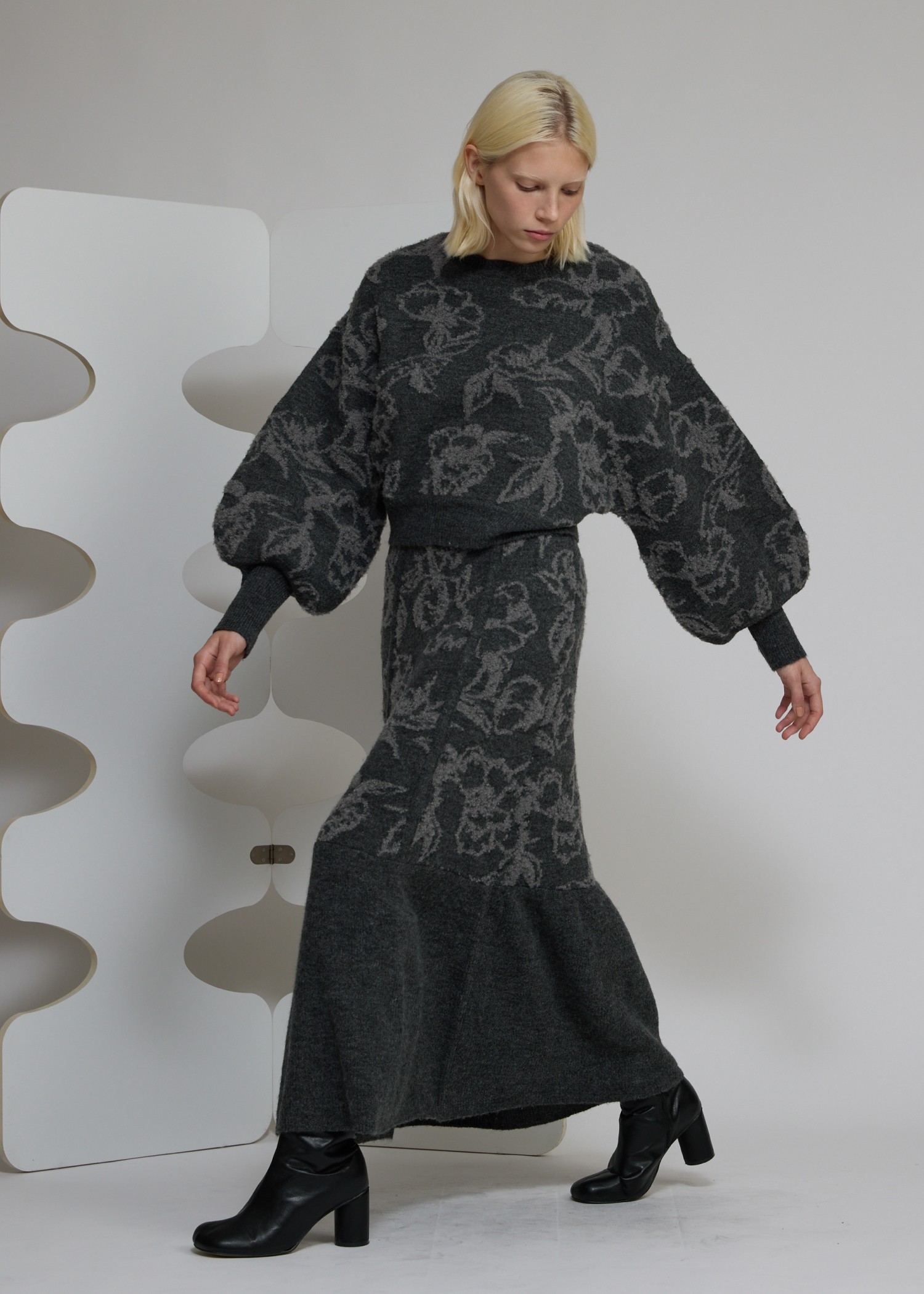 boucle flower jacquard mermaid SK