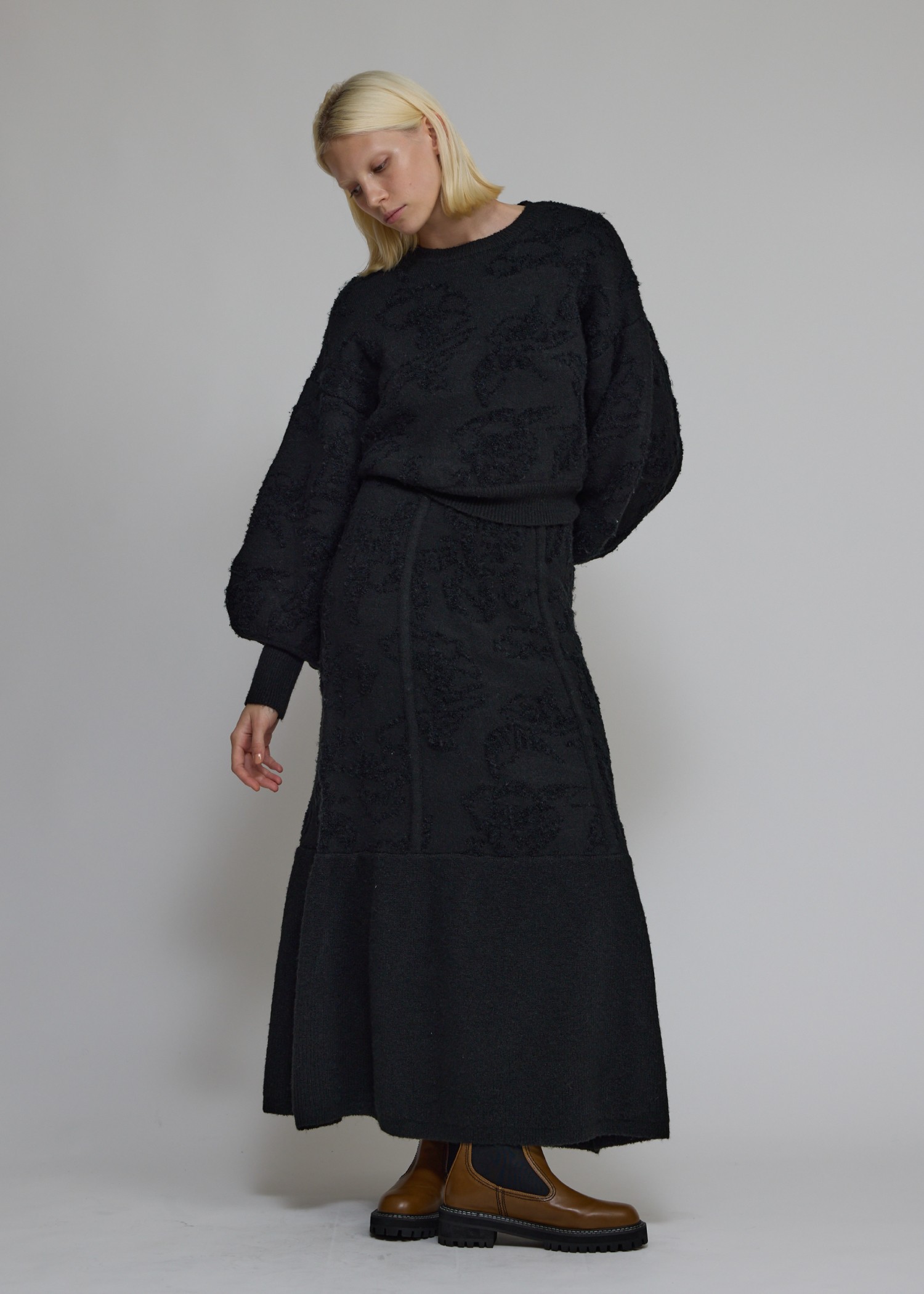 boucle flower jacquard mermaid SK