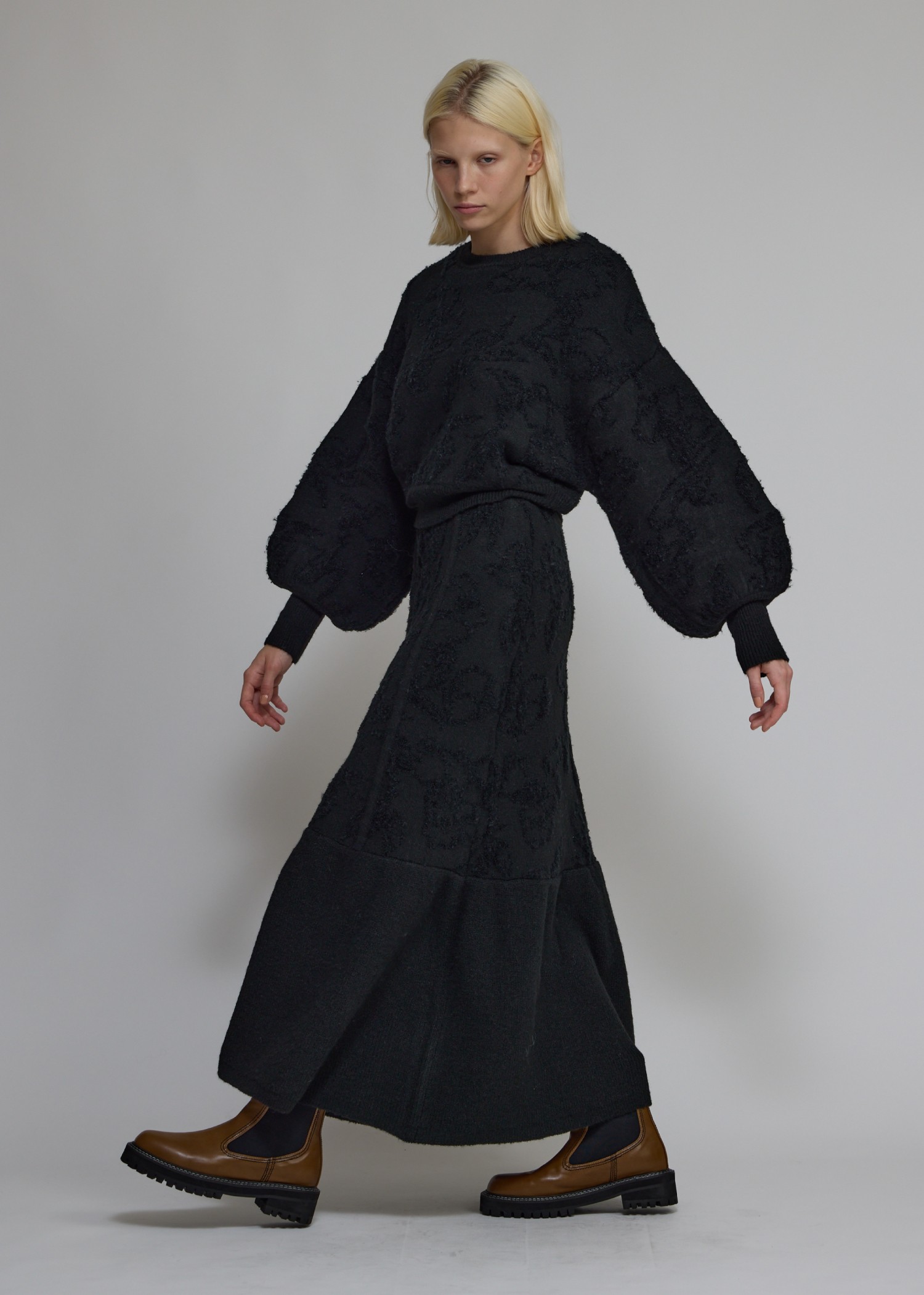 boucle flower jacquard mermaid SK