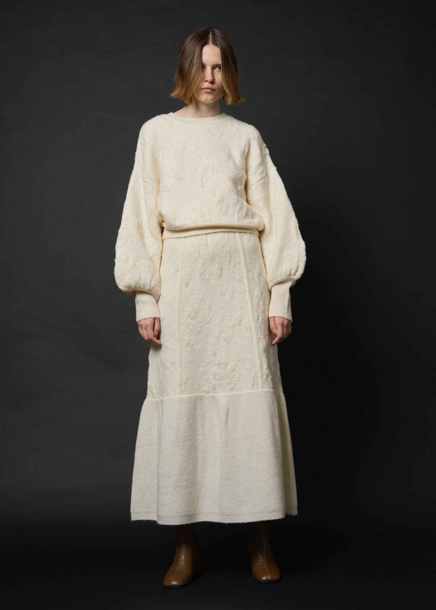 boucle flower jacquard mermaid SK