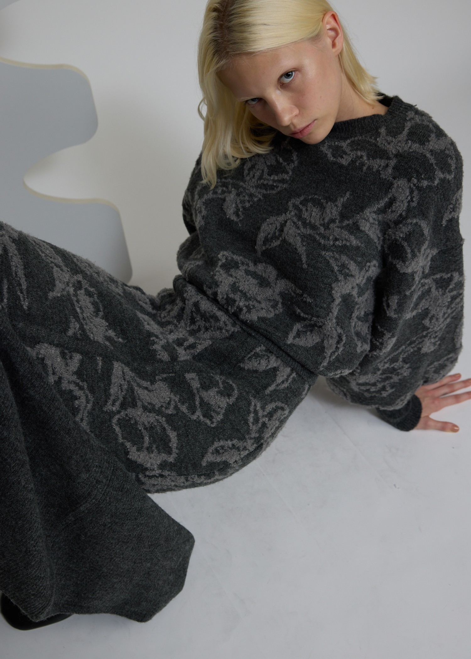 boucle flower jacquard mermaid SK