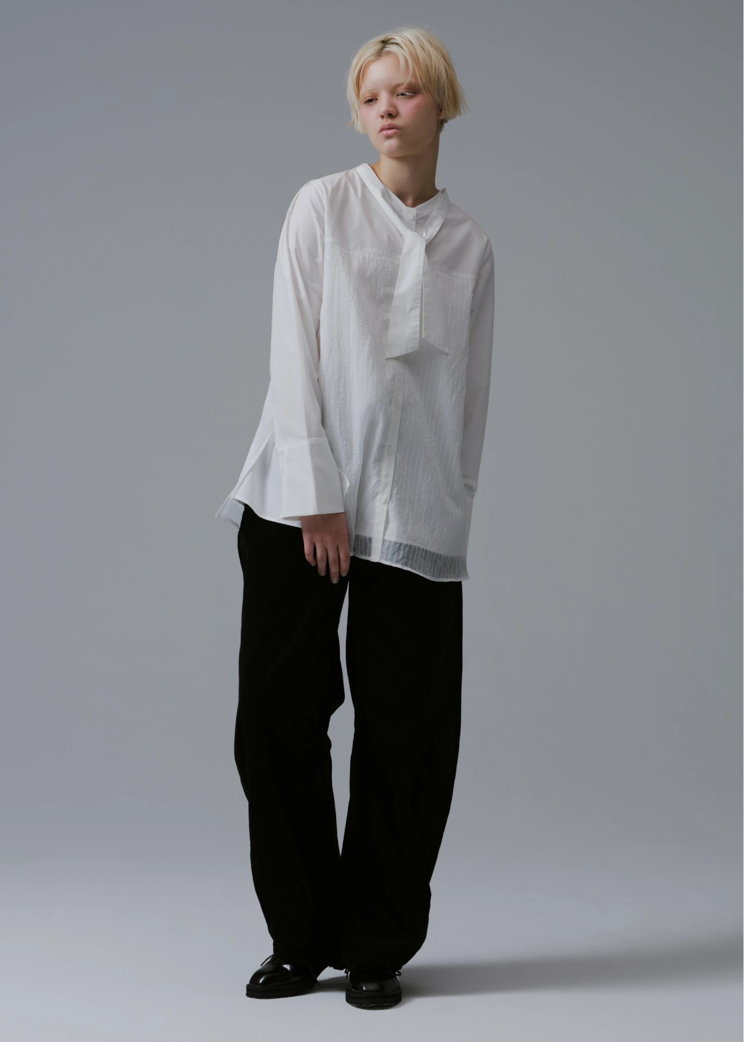 sheer layered removal bow tie SH