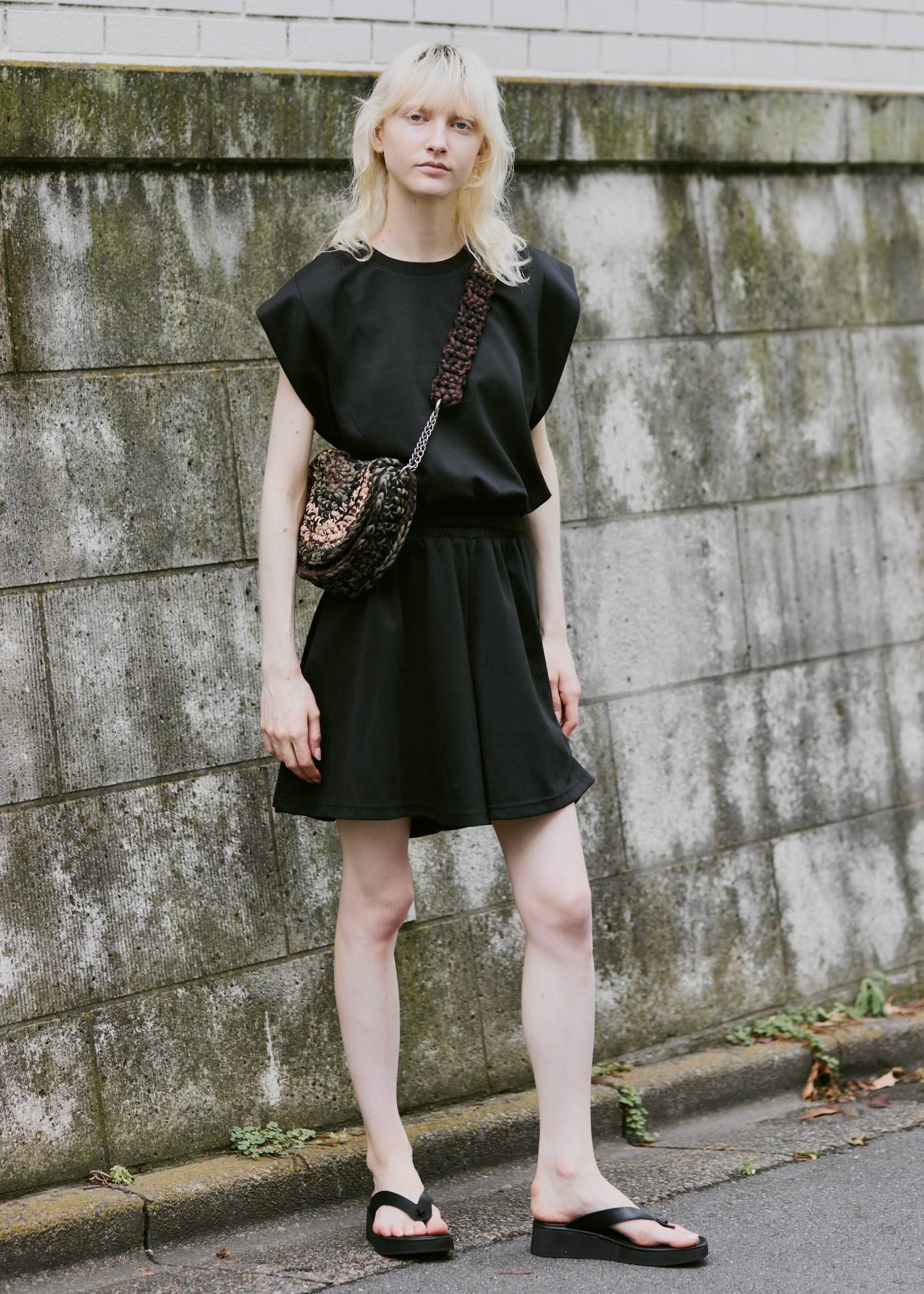 crochet color scheme chain round bag