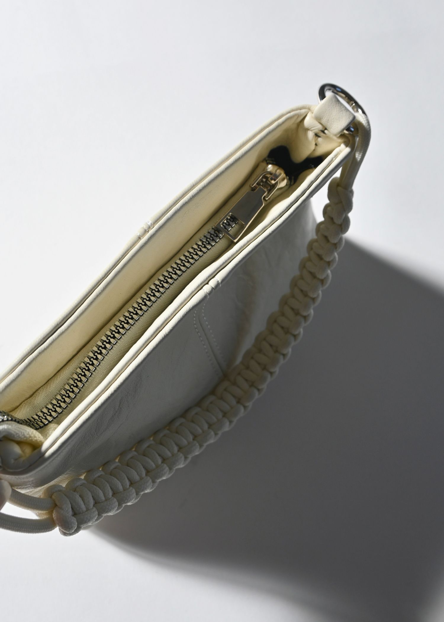 braided handle square shoulder bag