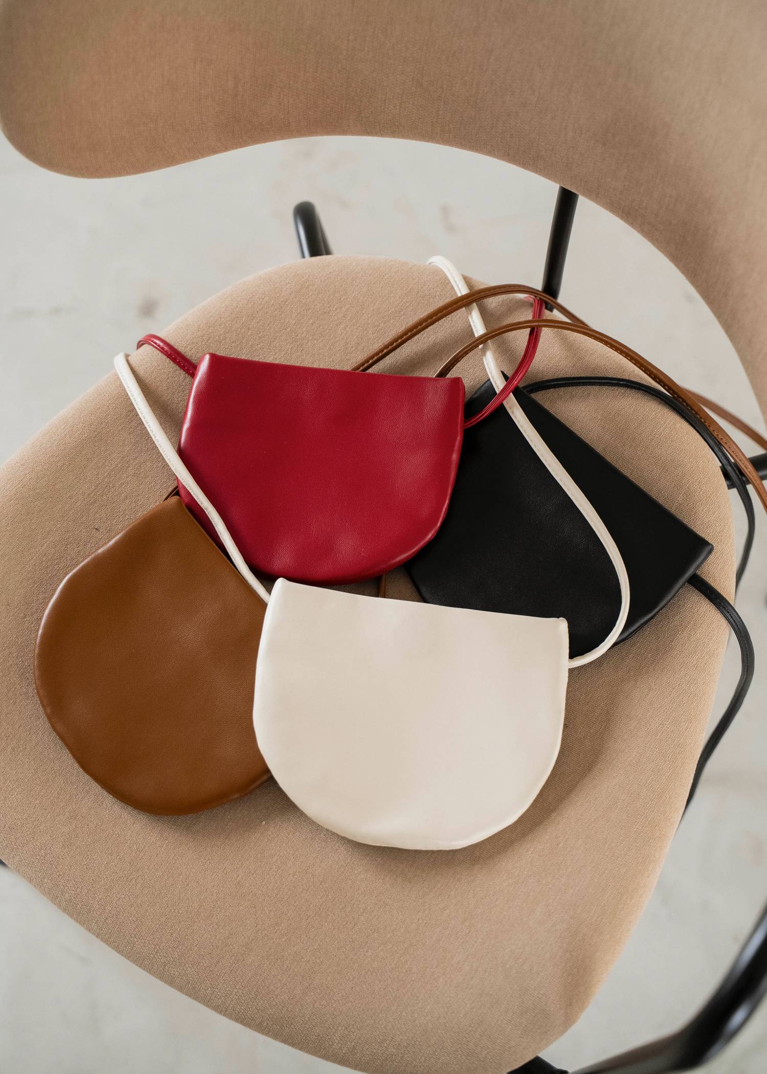 half round mini shoulder bag