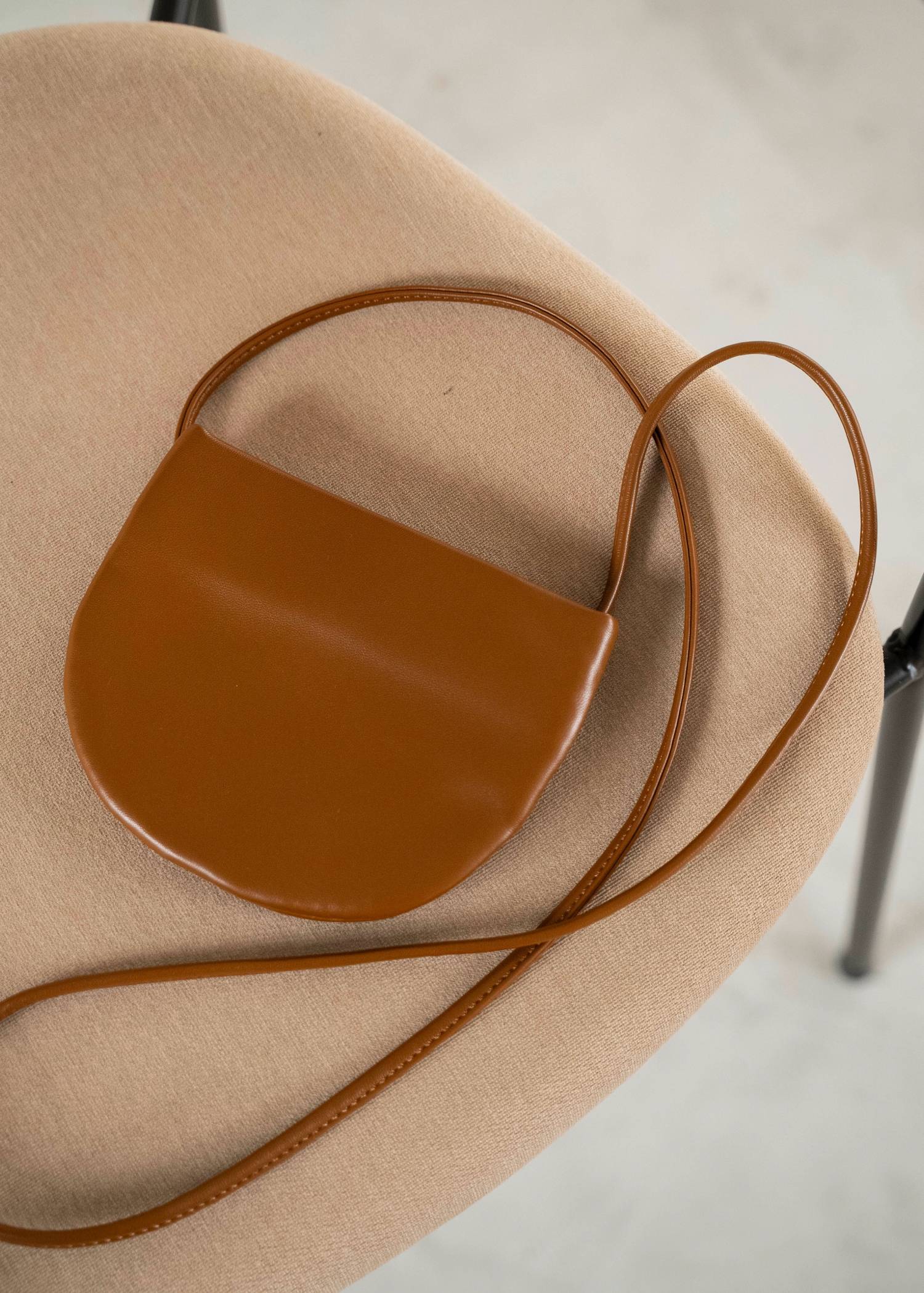 half round mini shoulder bag