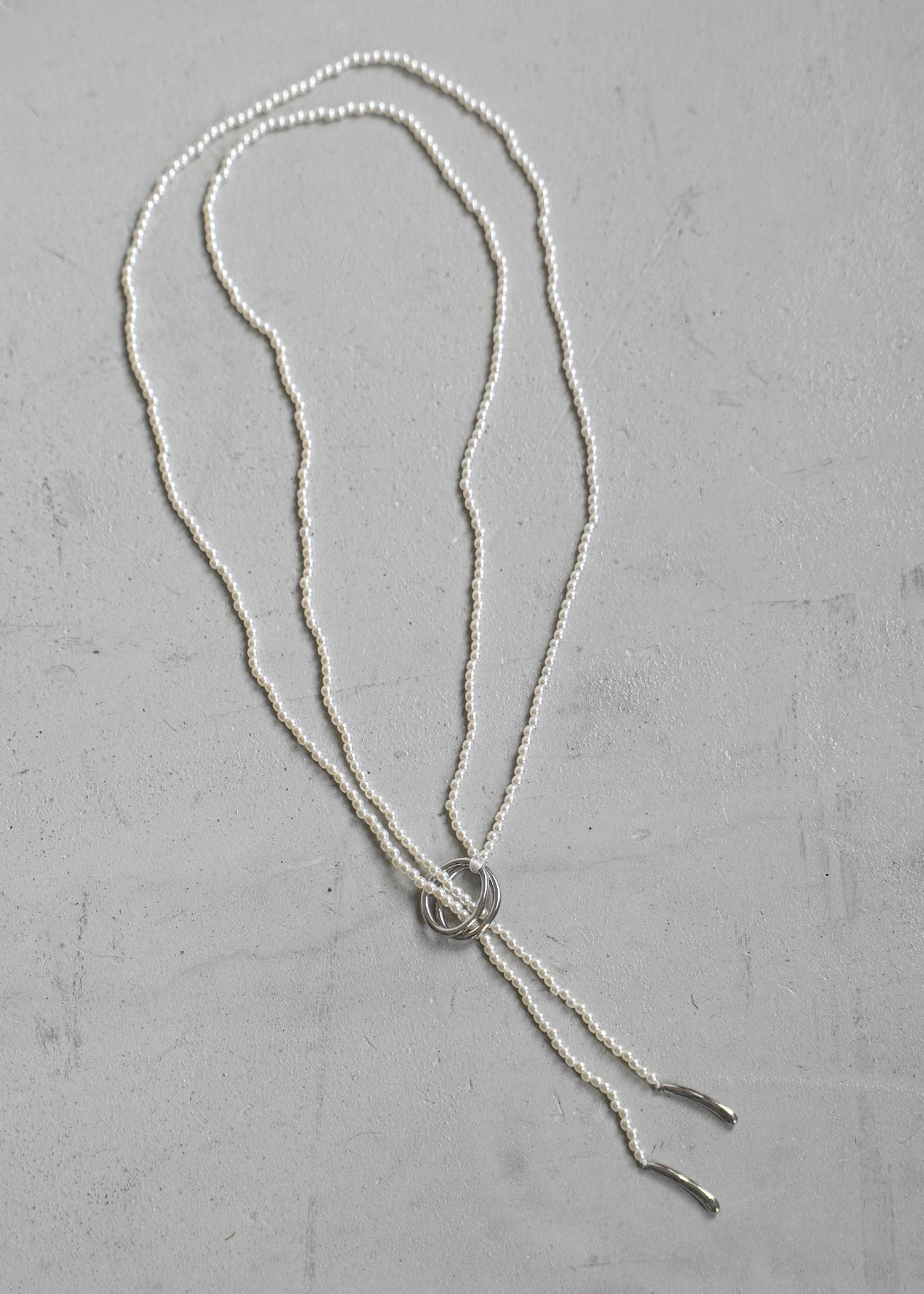 long string beads mantel necklace