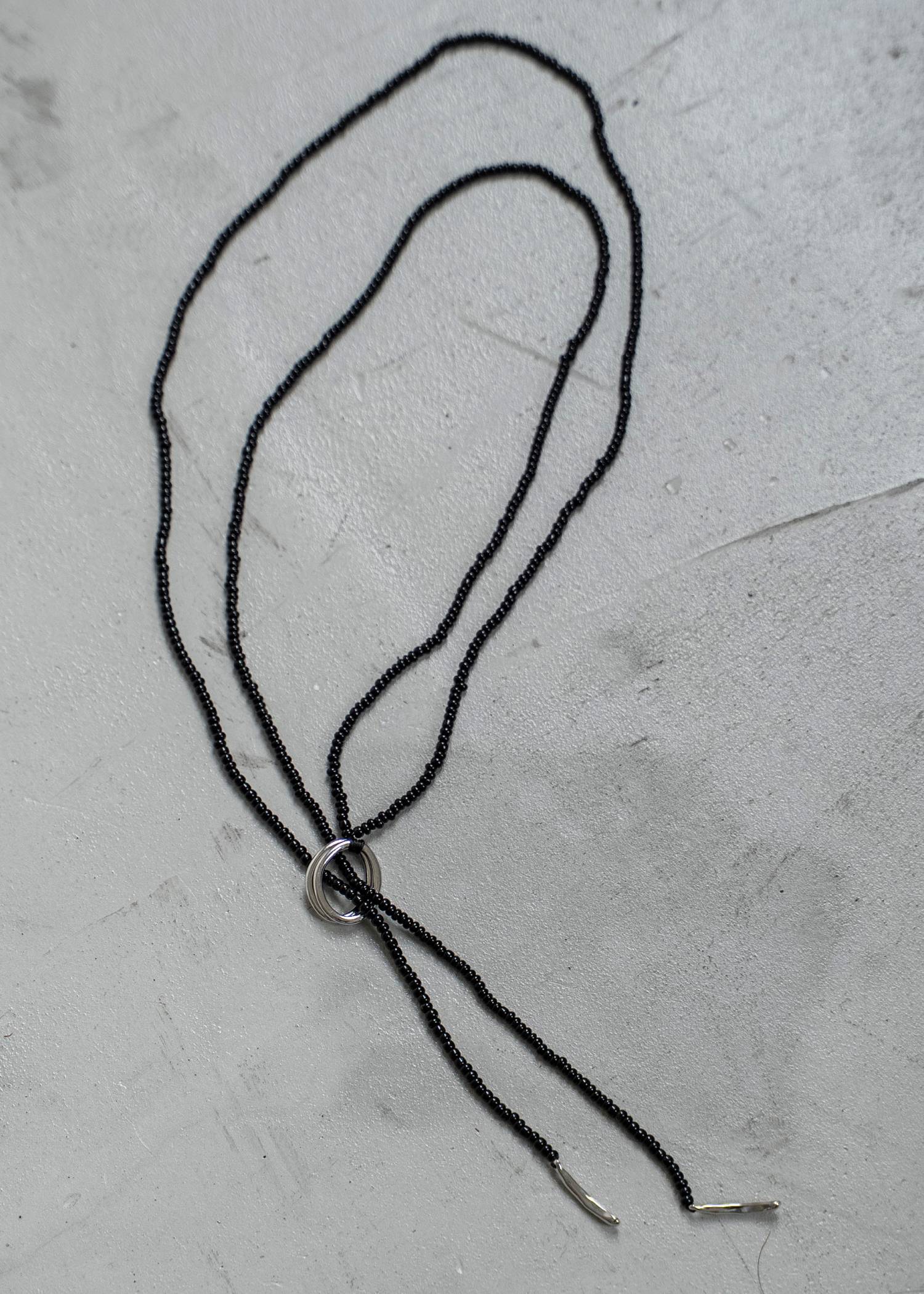 long string beads mantel necklace