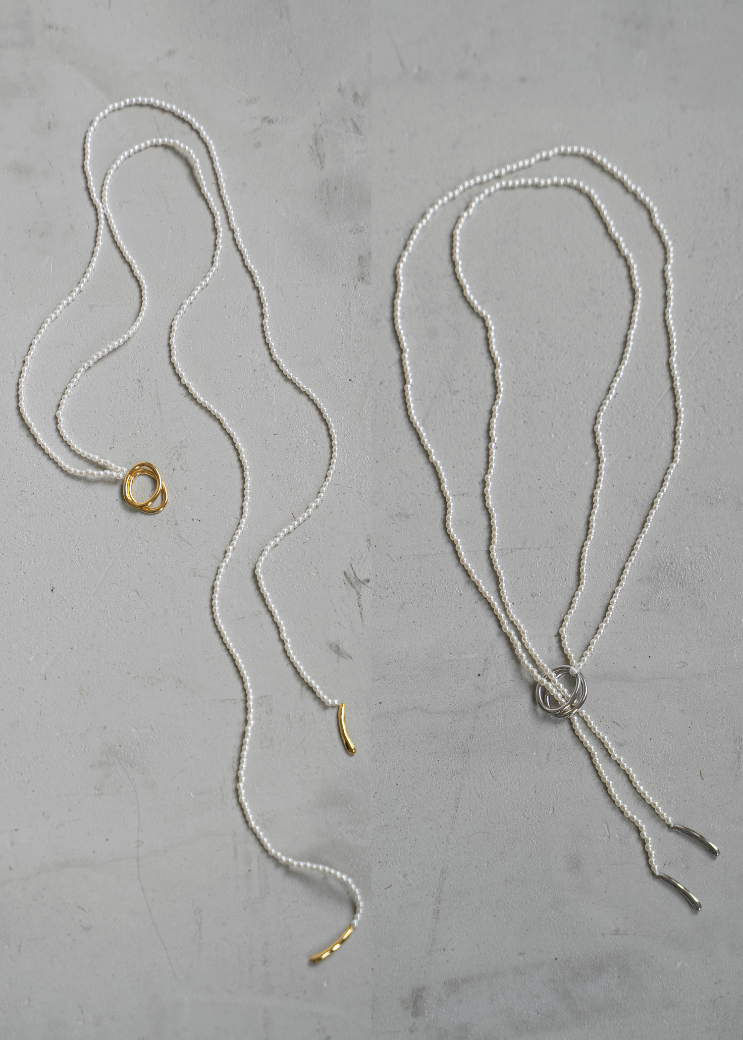 long string beads mantel necklace